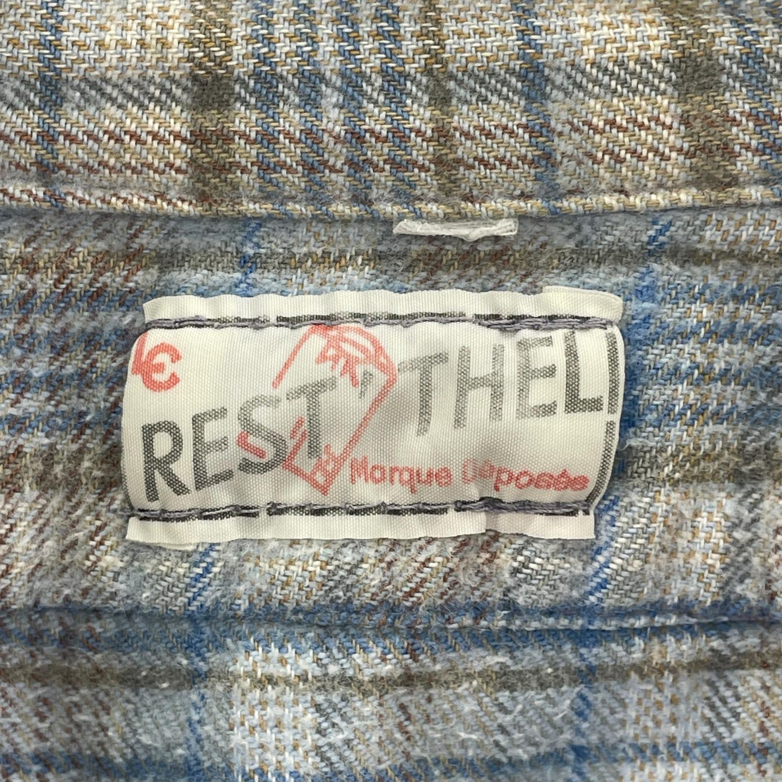 長袖シャツ REST' THEL 60s頃 グランパシャツ ブルー