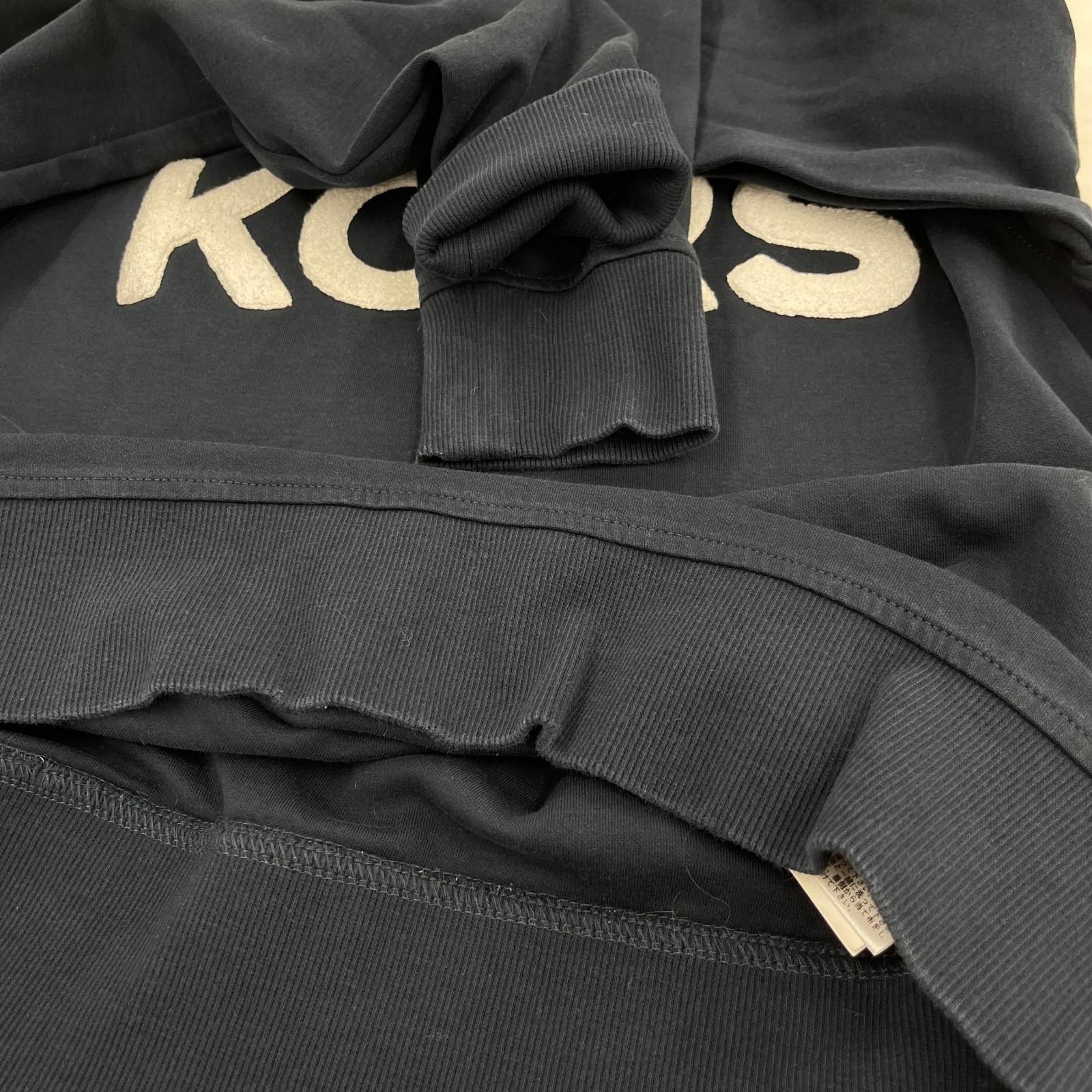スウェット KORS ワッペン L ブラック