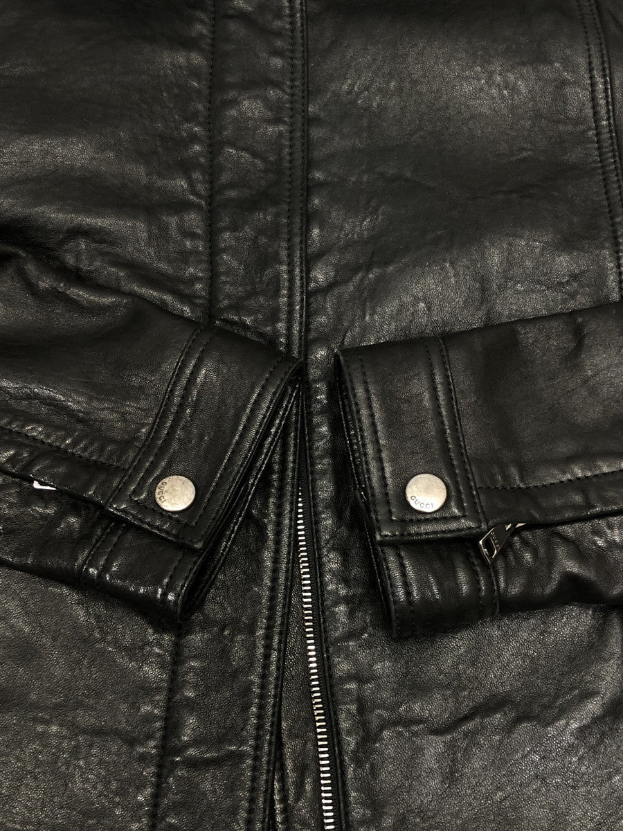 GUCCI/ｼﾝｸﾞﾙﾗｲﾀﾞｰｽ/BLK/40