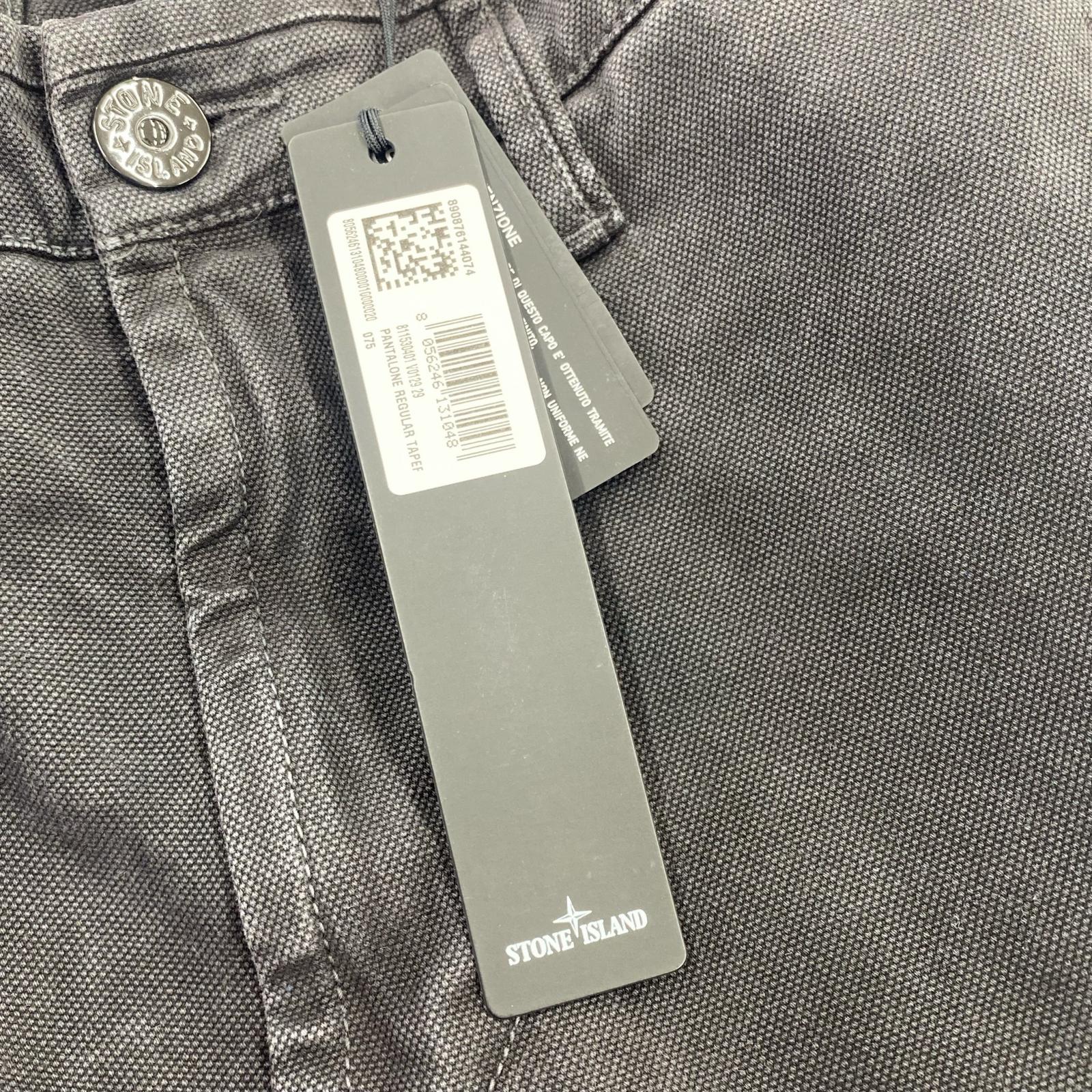 パンツ 24AW ガーメンドダイ テーパード カーゴパンツ W29 29 ブラック