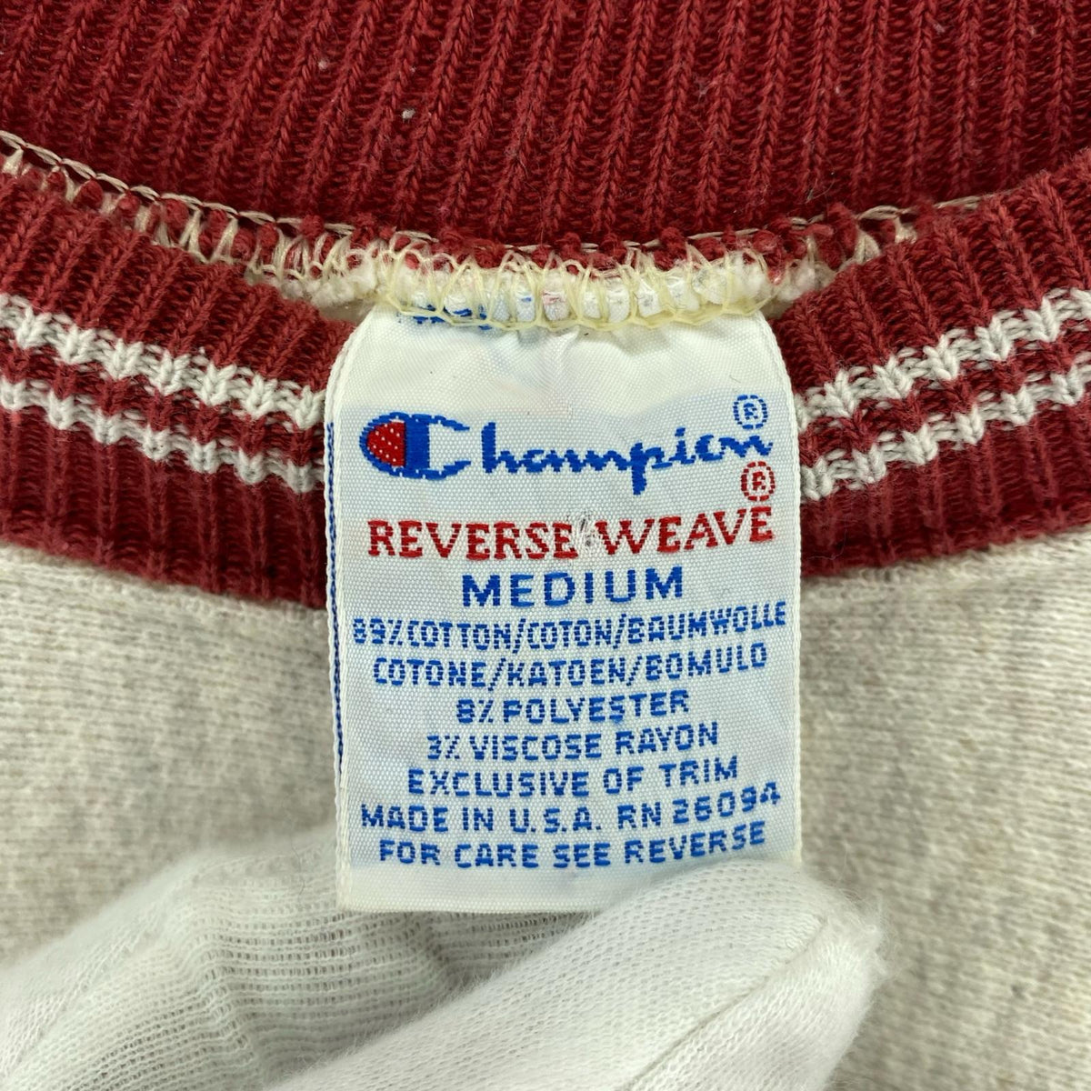スウェット REVERSE WEAVE 90s（M) M グレー