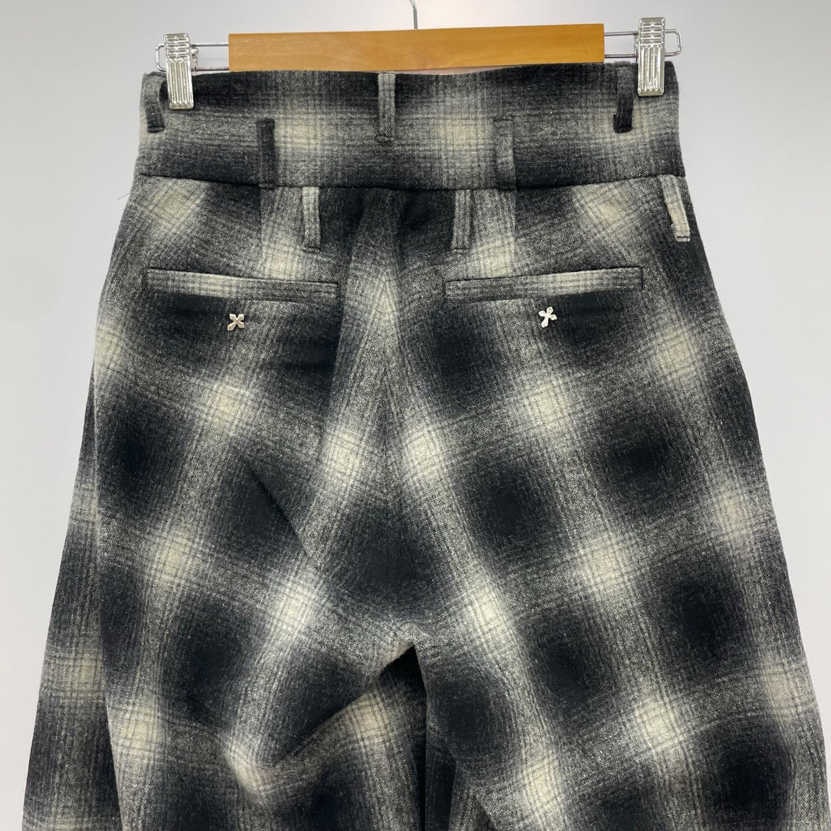 パンツ blank Ombre Wide PT チェックワイドパンツ 1 ブラック×グレー 1