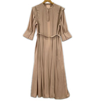 ワンピース snidel タックジョーゼットフレアワンピース size1 ベージュ 1 ベージュ