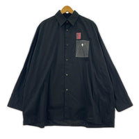 長袖シャツ th PRODUCTS　パッチワークシャツ　黒（1） 1 ブラック