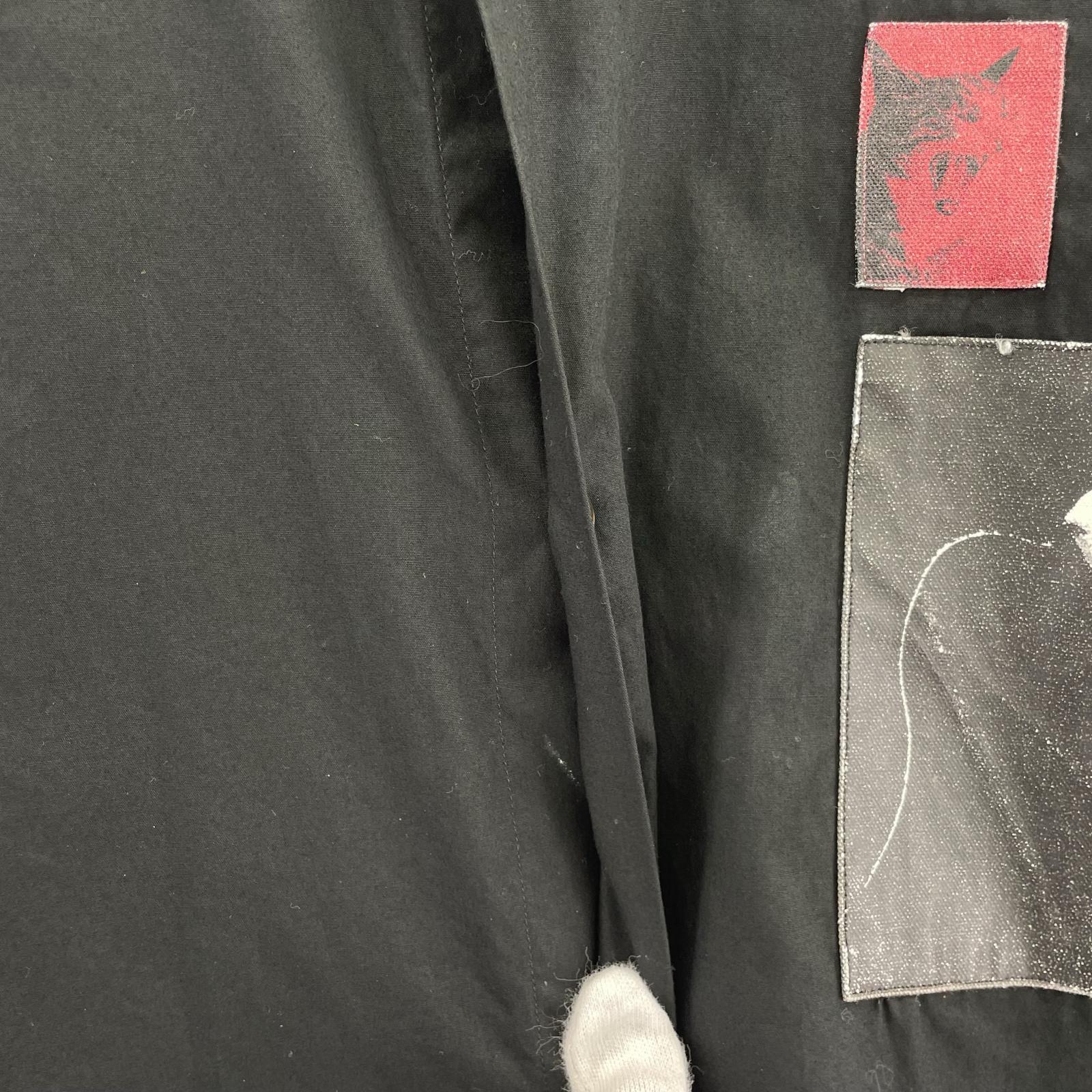 長袖シャツ th PRODUCTS　パッチワークシャツ　黒（1） 1 ブラック