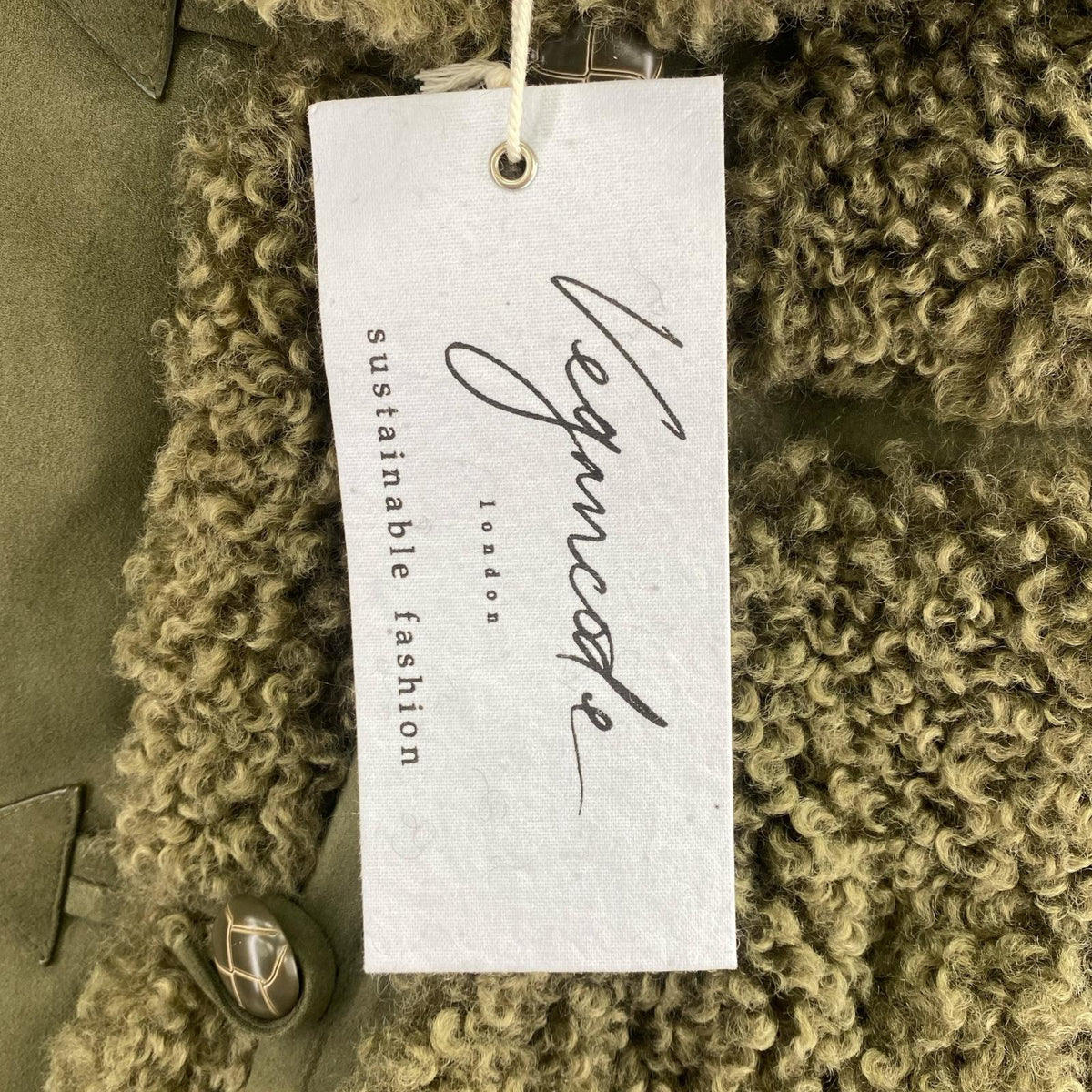 ジャケット Vegancode ムートンスタイルジャケット オリーブ