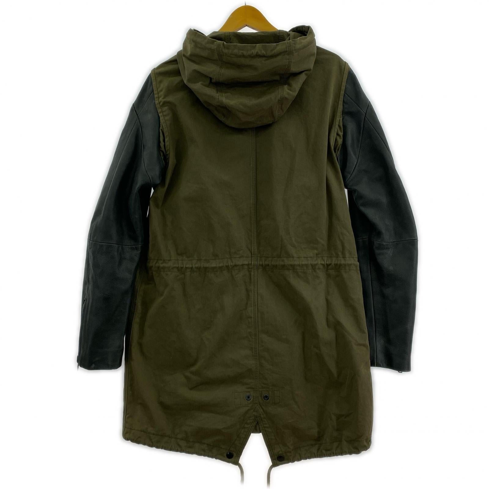 ジャケット フード付ミリタリージャケット　緑