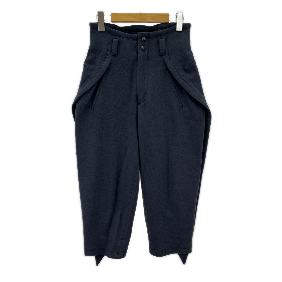 パンツ 変形ｸﾛｯﾌﾟﾄﾞｳｰﾙﾊﾟﾝﾂ　ｸﾞﾚｰ S グレー