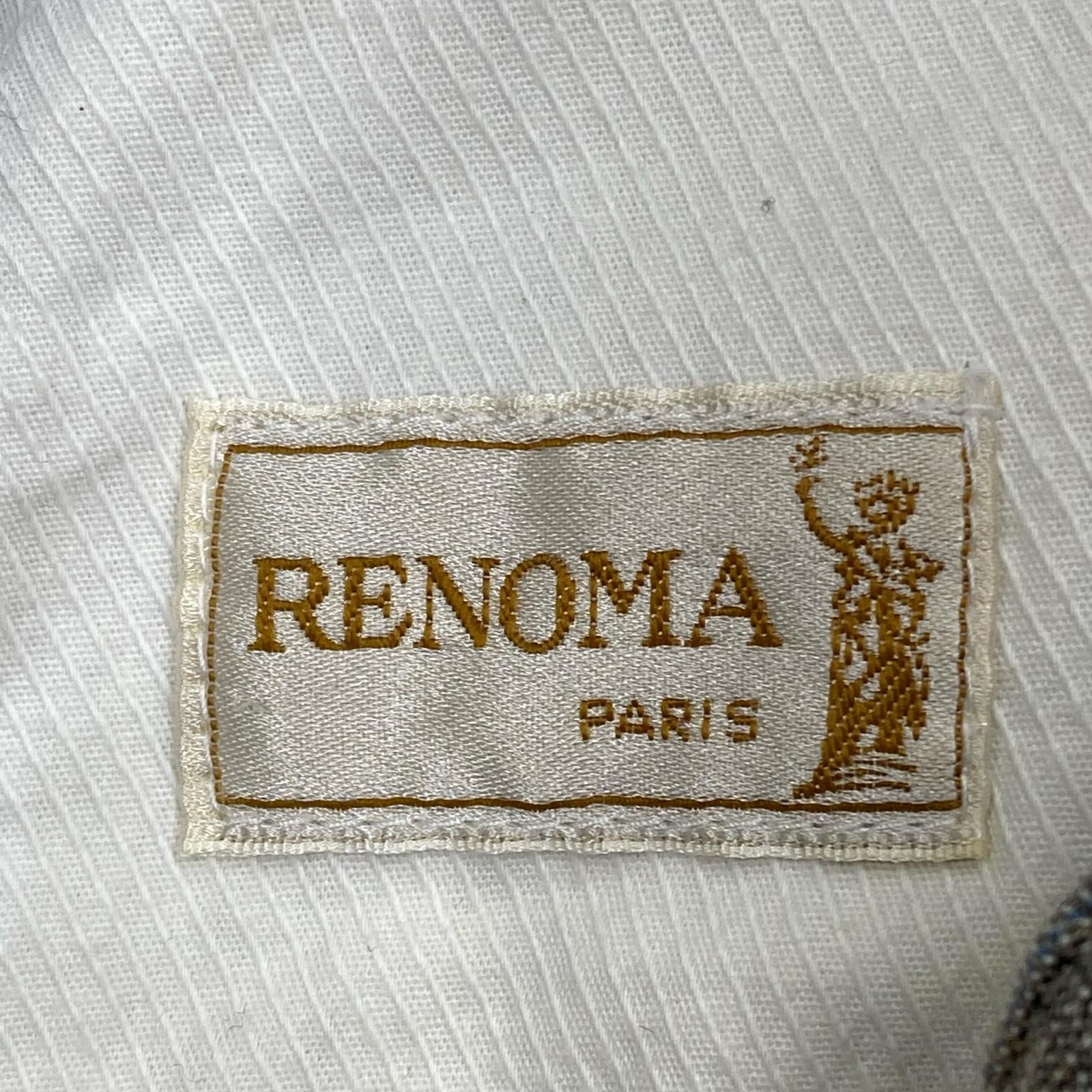 ショートパンツ RENOMA PARIS グレンチェック リネングルカショーツ 48 グレー 48 グレー