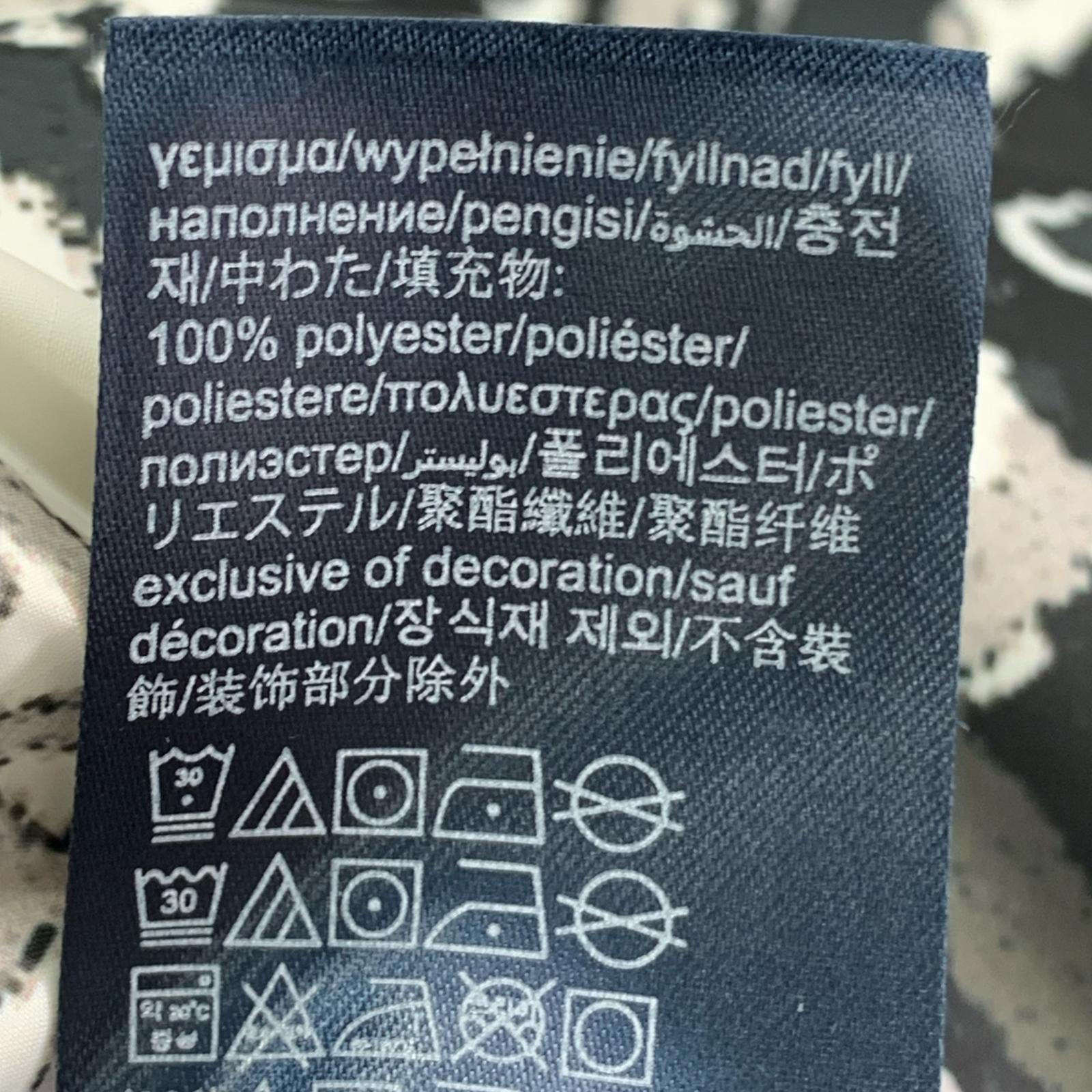 ダウンジャケット 総柄ダウンジャケット (S) S