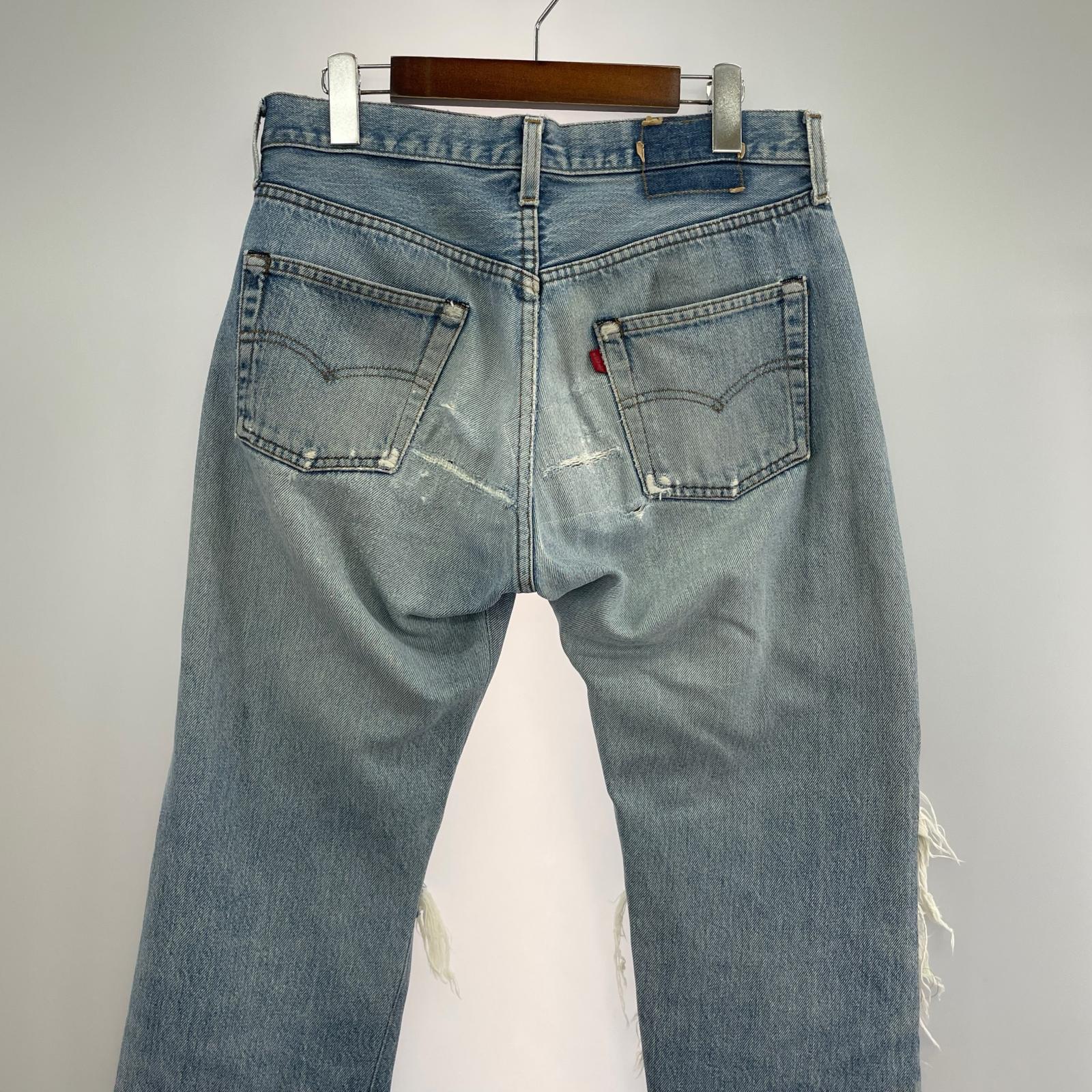 デニムパンツ 80s 501 赤耳 USA製 刻印524 ブルー