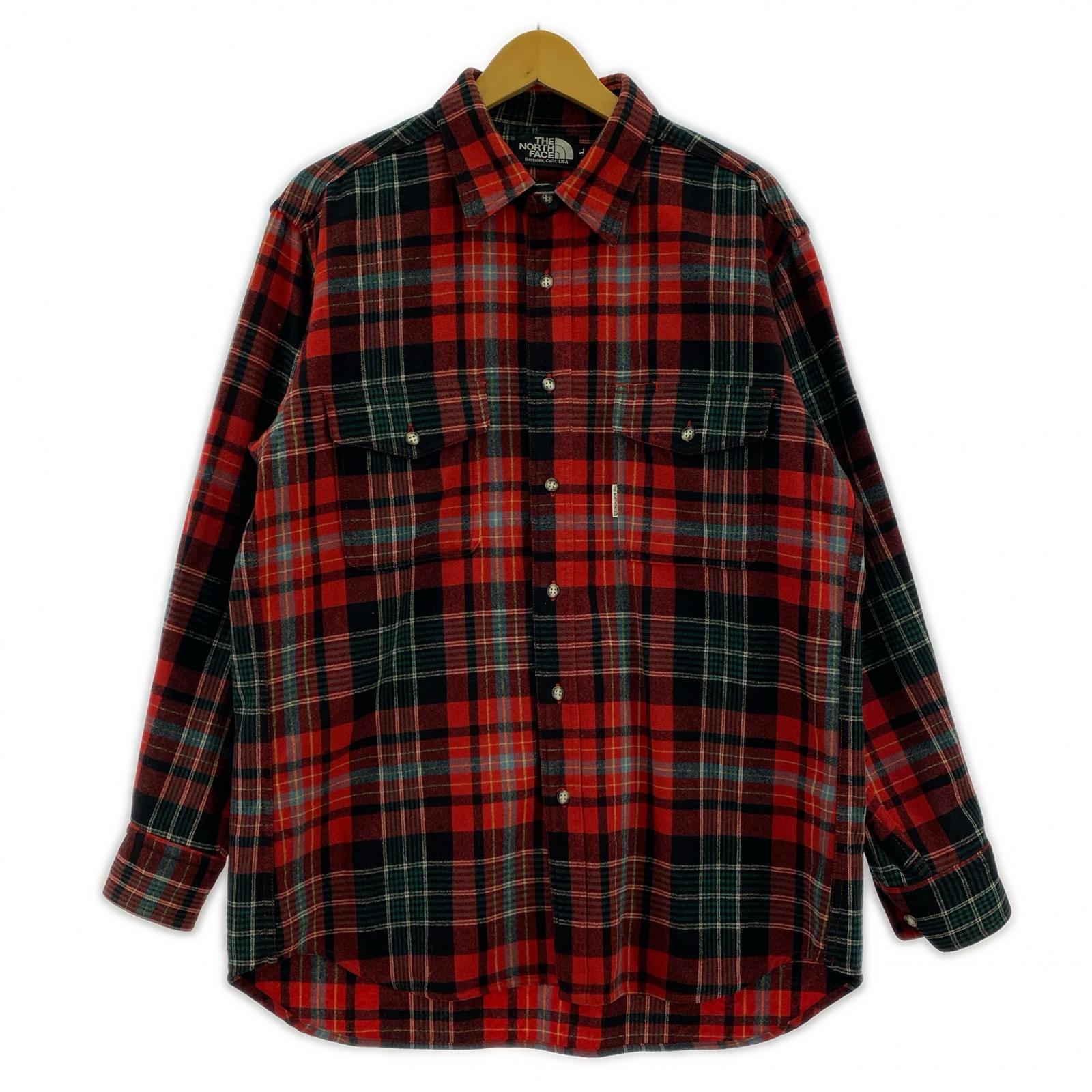 長袖シャツ THE NORTH FACE ウール タータンチェックシャツ (L)