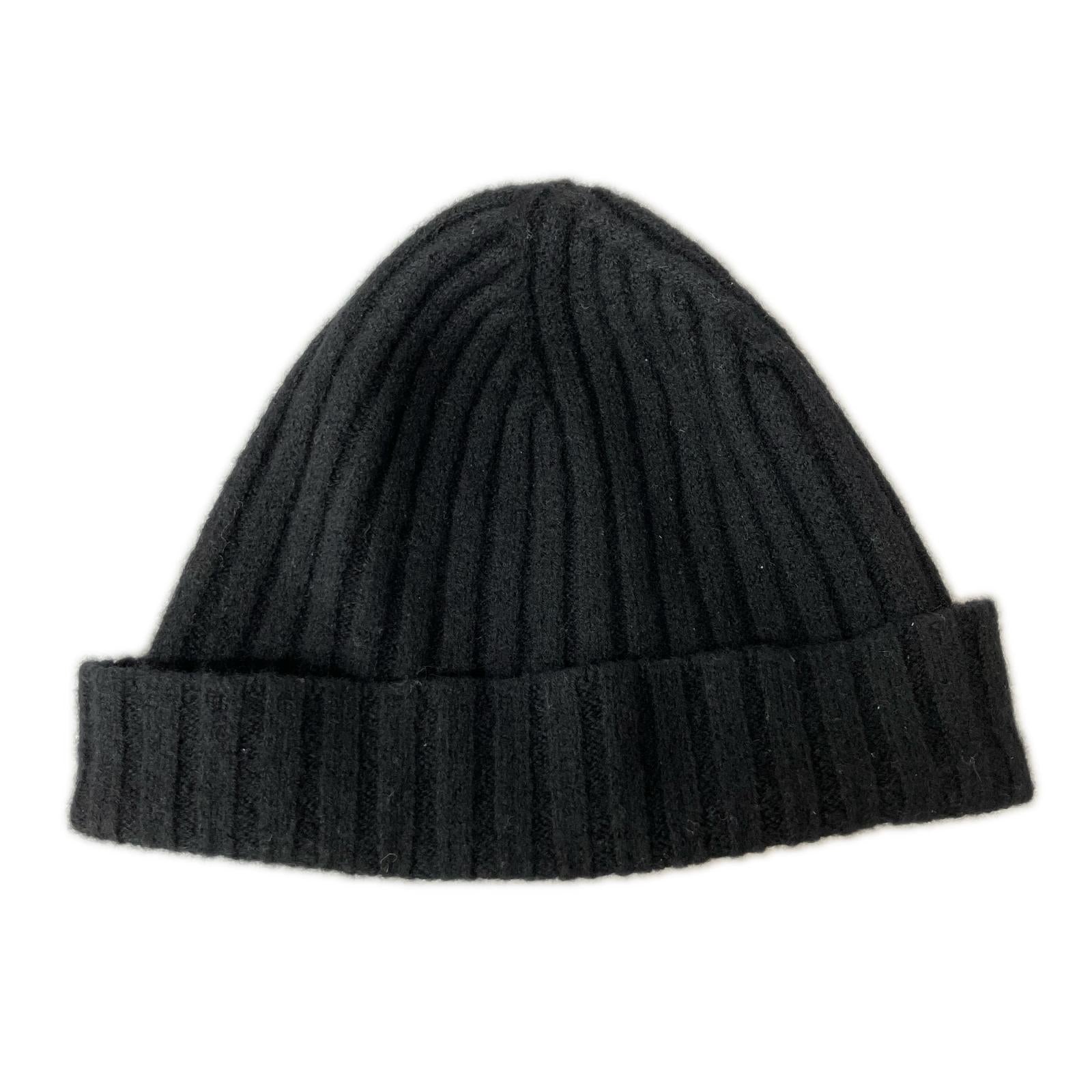 ニットキャップ ウール ニットキャップ BLK ブラック
