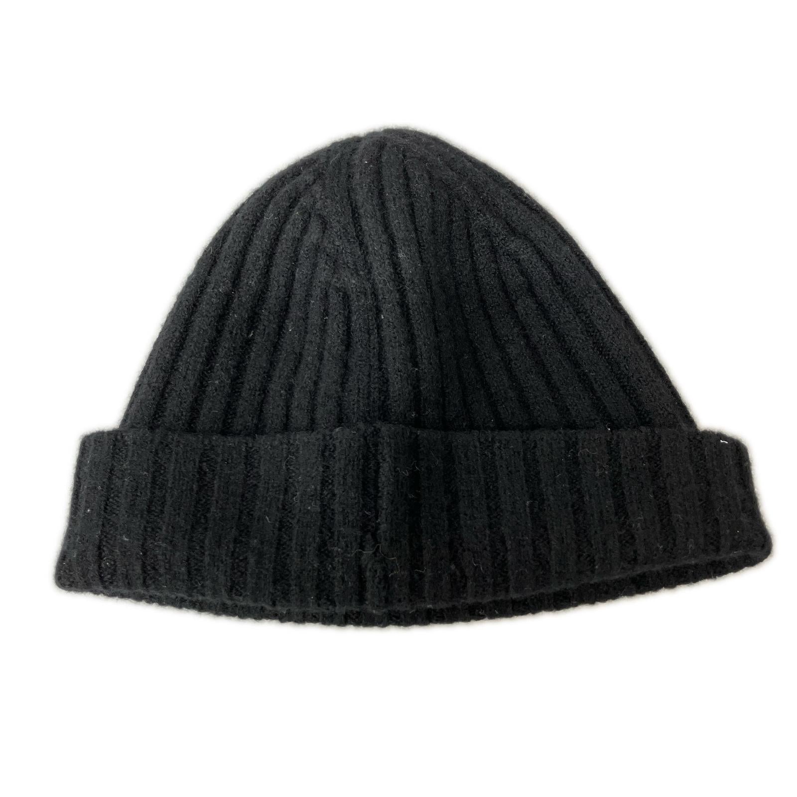 ニットキャップ ウール ニットキャップ BLK ブラック