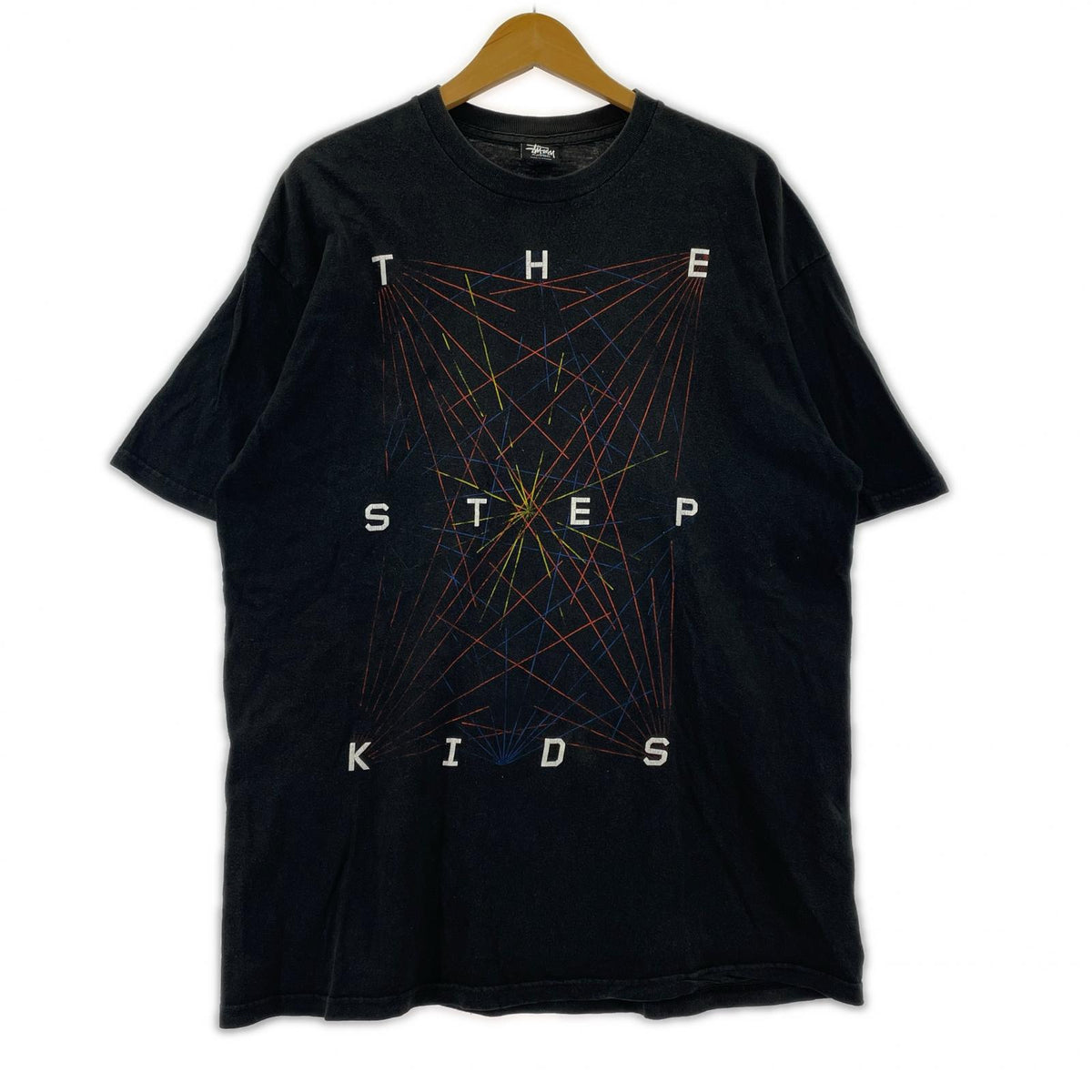 半袖Ｔシャツ STUSSY THE STEP KIDS TEE 黒 (XL) ブラック