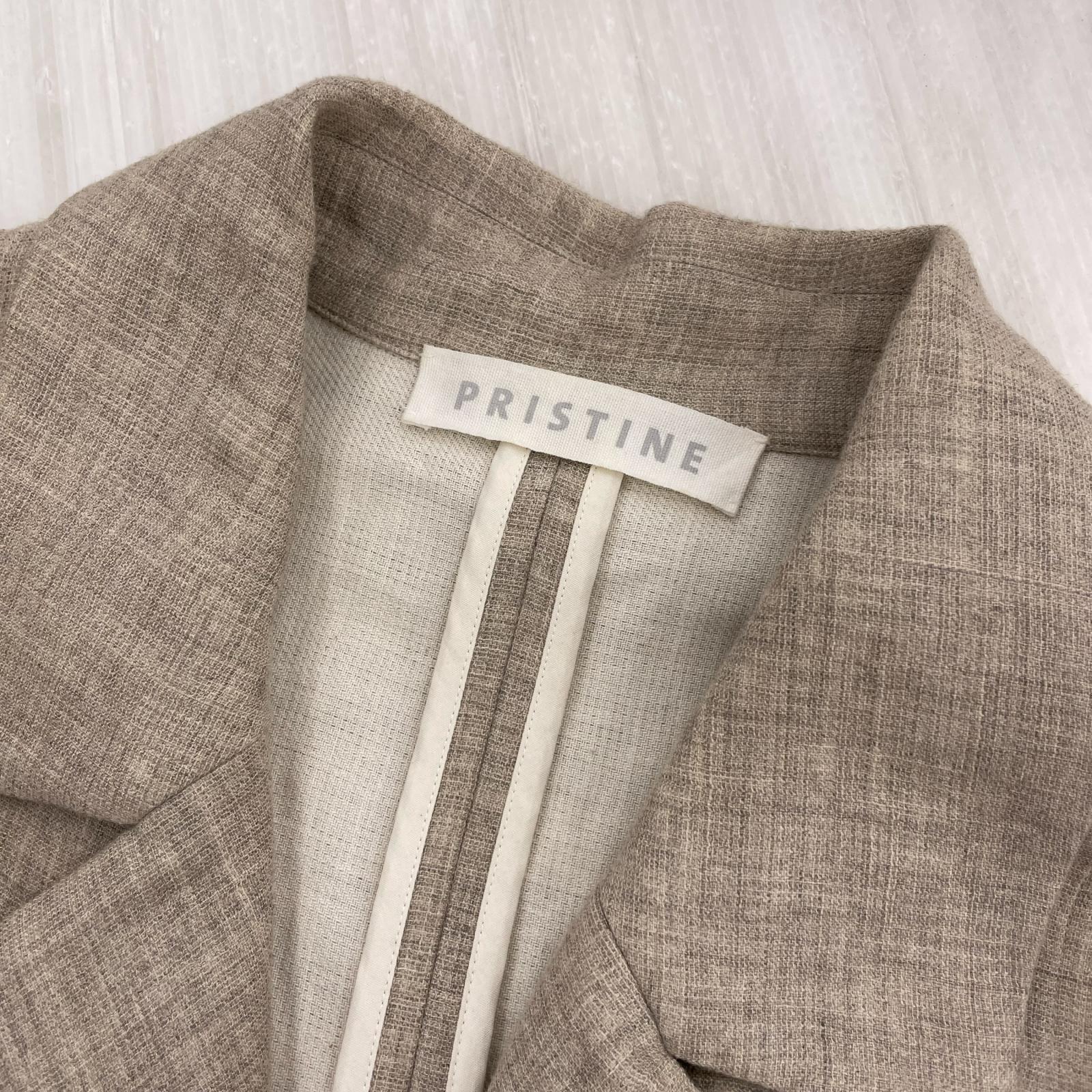 その他アウター PRISTINE リネン混 ラップコート ベージュ (M) M ベージュ
