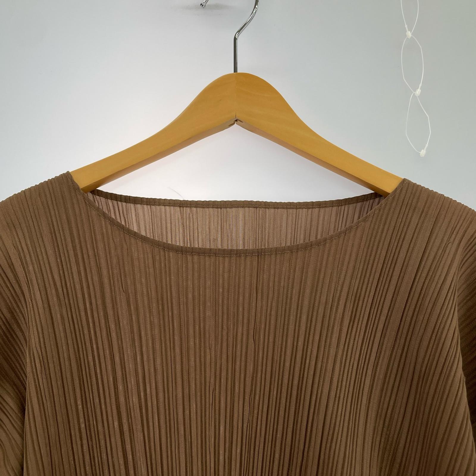 長袖Ｔシャツ ISSEY MIYAKE 長袖Tシャツ・カットソー M ブラウン