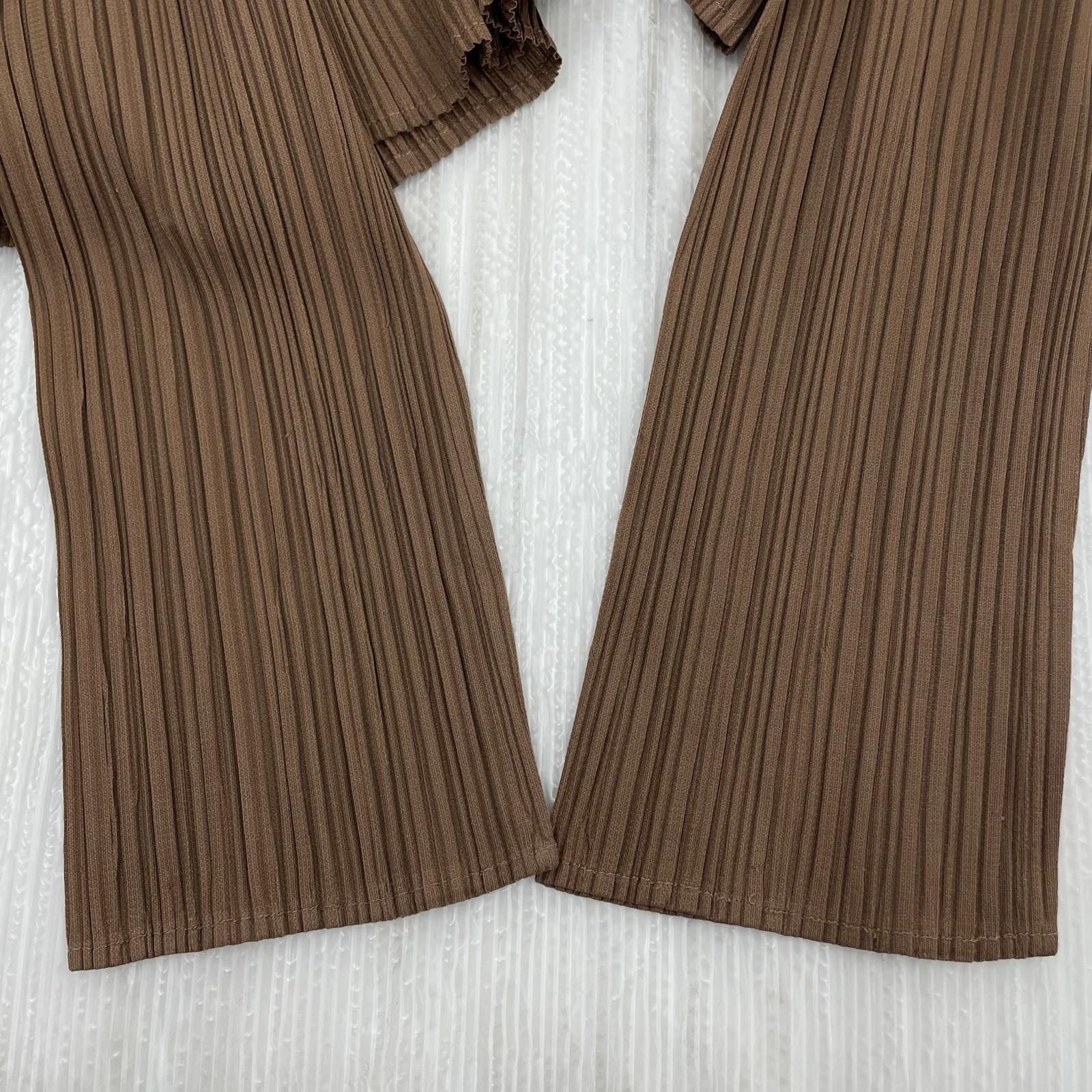 長袖Ｔシャツ ISSEY MIYAKE 長袖Tシャツ・カットソー M ブラウン