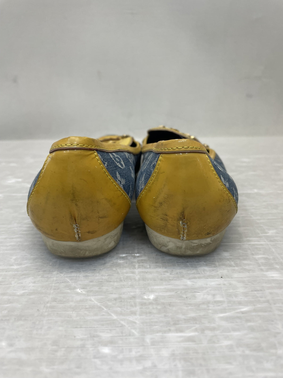 LOUIS VUITTON ポピライン デニムパンプス 35 1/2
