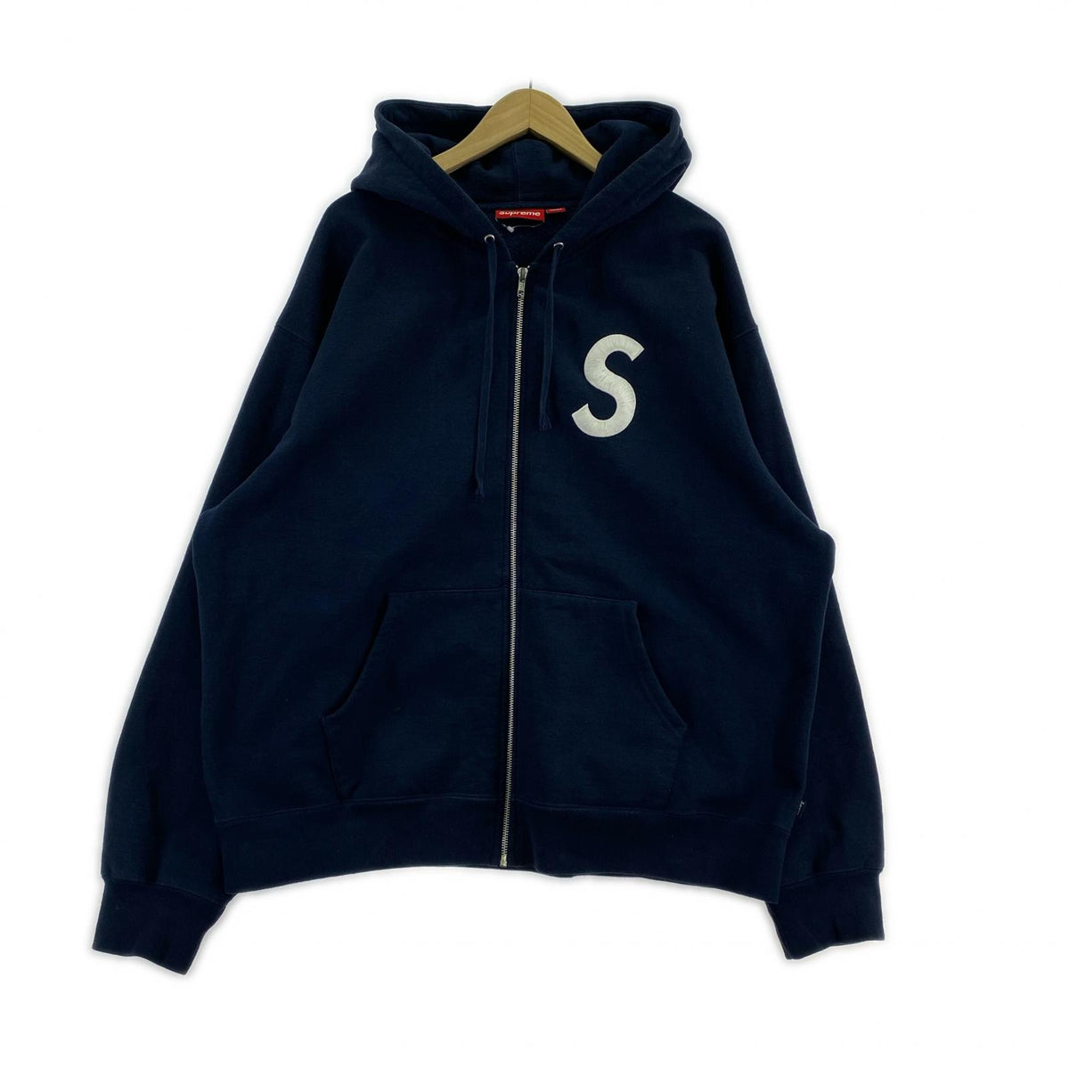 パーカー 24FW S Logo Zip Up Hooded Sweatshirt XL ネイビー