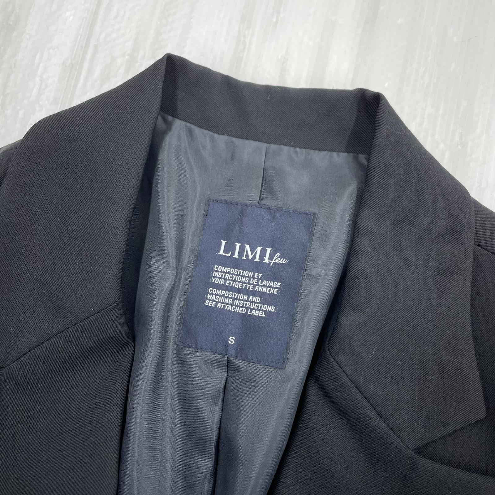 テーラードジャケット LIMI feu テーラードジャケット 黒 (S) S ブラック