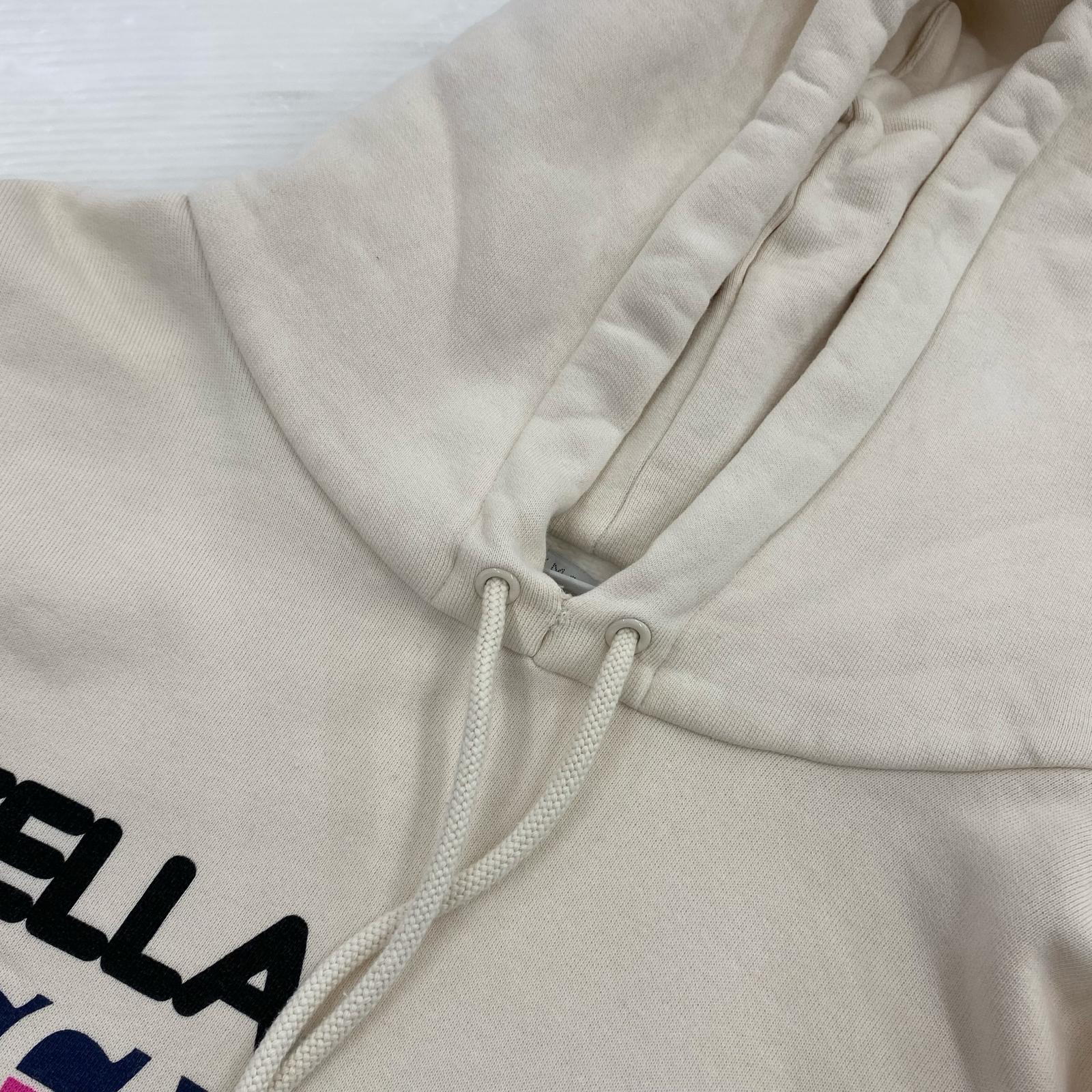 パーカー STELLA McCARTNEY ロゴプルオーバーパーカー ベージュ (38) 38 ベージュ