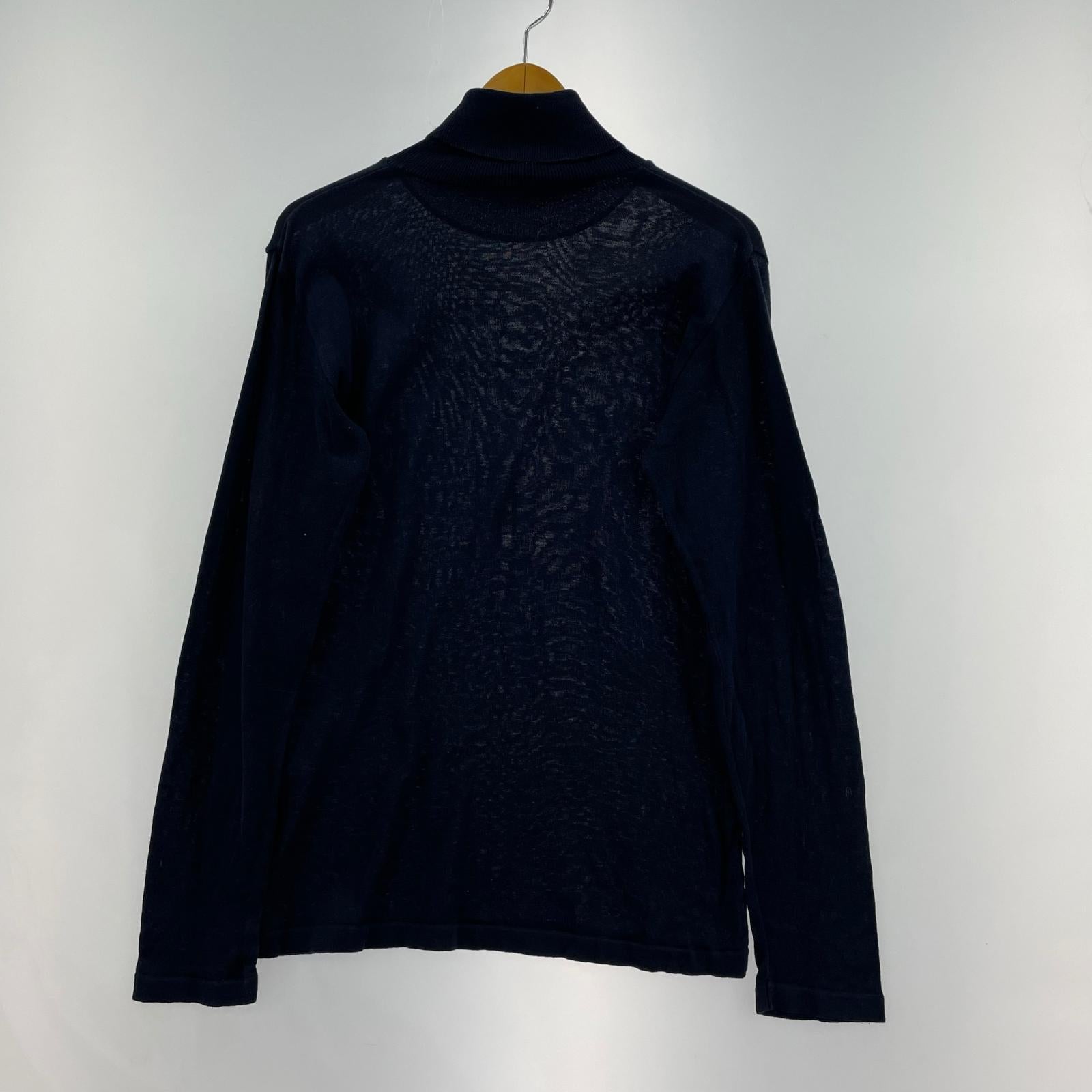 ニット PLEATS PLEASE タートルネックセーター PP53-KK020 紺 (3) 3