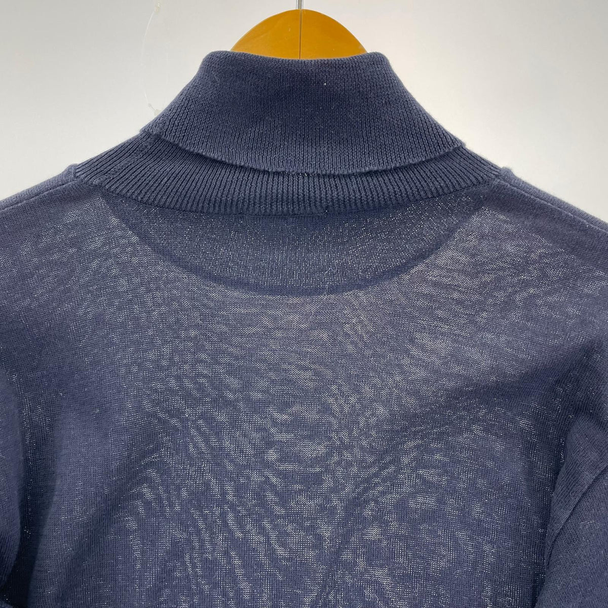 ニット PLEATS PLEASE タートルネックセーター PP53-KK020 紺 (3) 3
