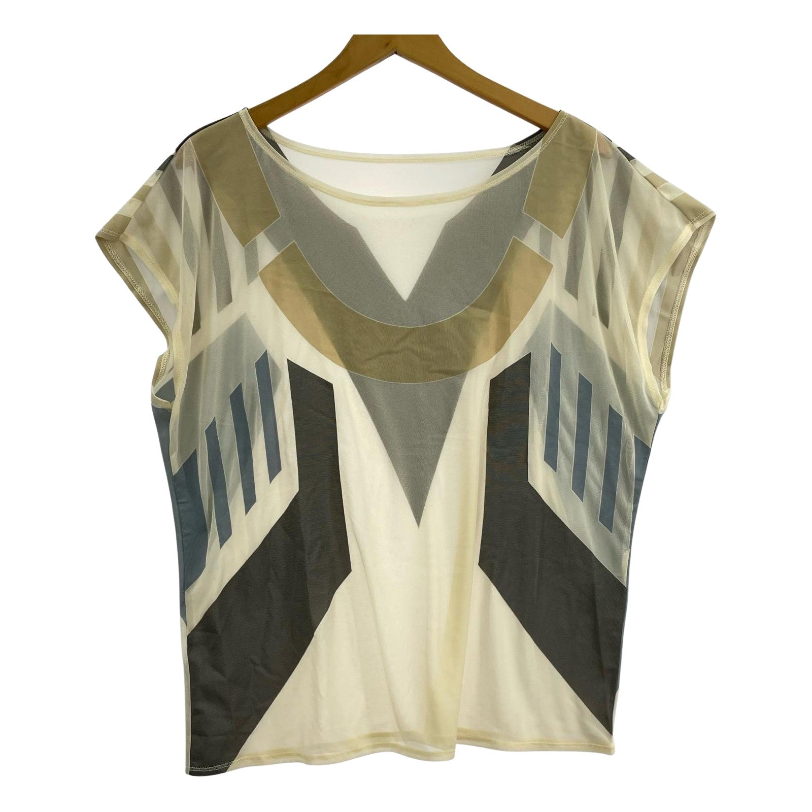 その他トップス ISSEY MIYAKE シアーN/Sカットソー ベージュ S ベージュ