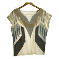 その他トップス ISSEY MIYAKE シアーN/Sカットソー ベージュ S ベージュ