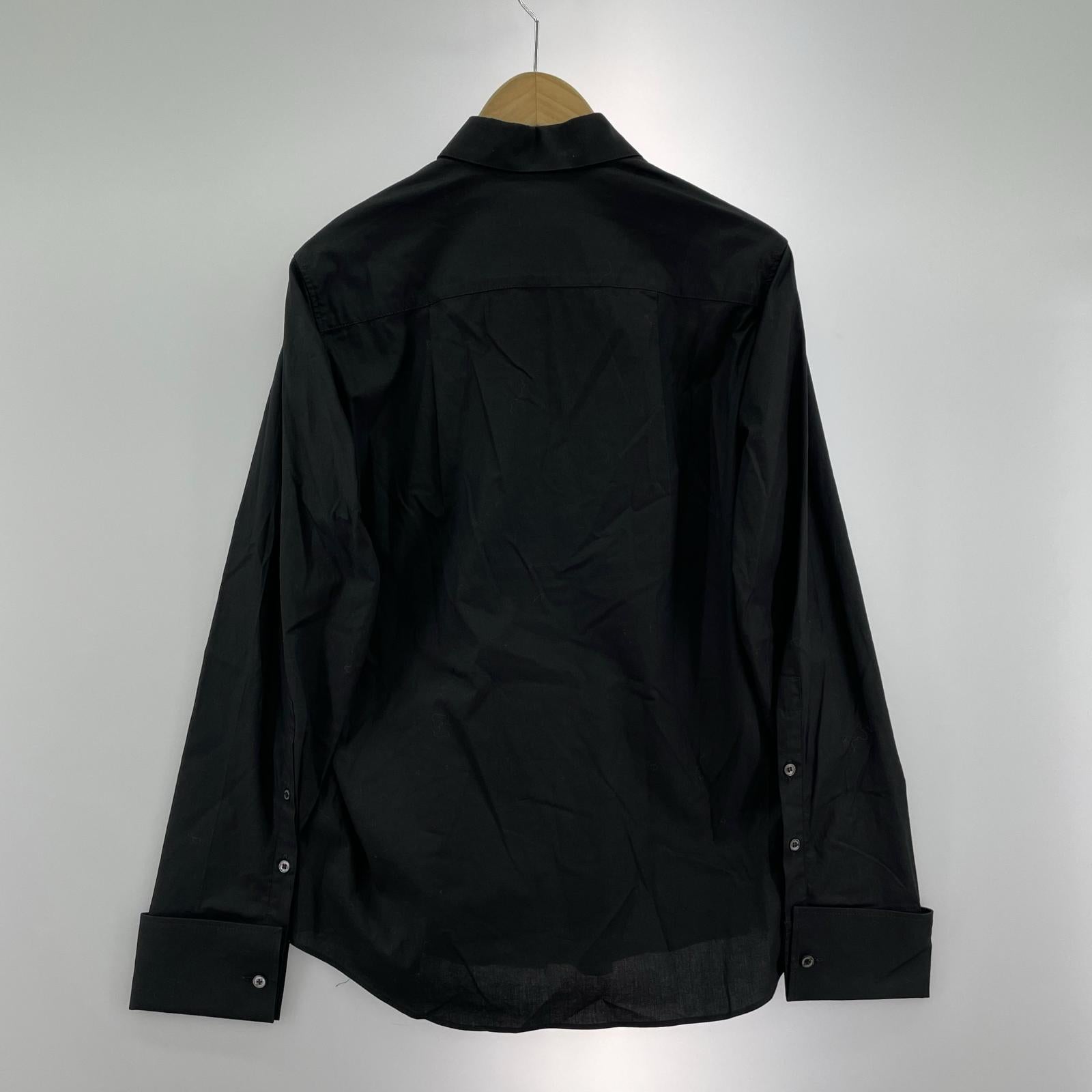 長袖シャツ BURBERRY L/Sシャツ 黒 S ブラック