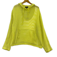 パーカー STUSSY Cotton Mesh Hoodie ｺｯﾄﾝﾒｯｼｭﾌｰﾃﾞｨ M 黄 M イエロー