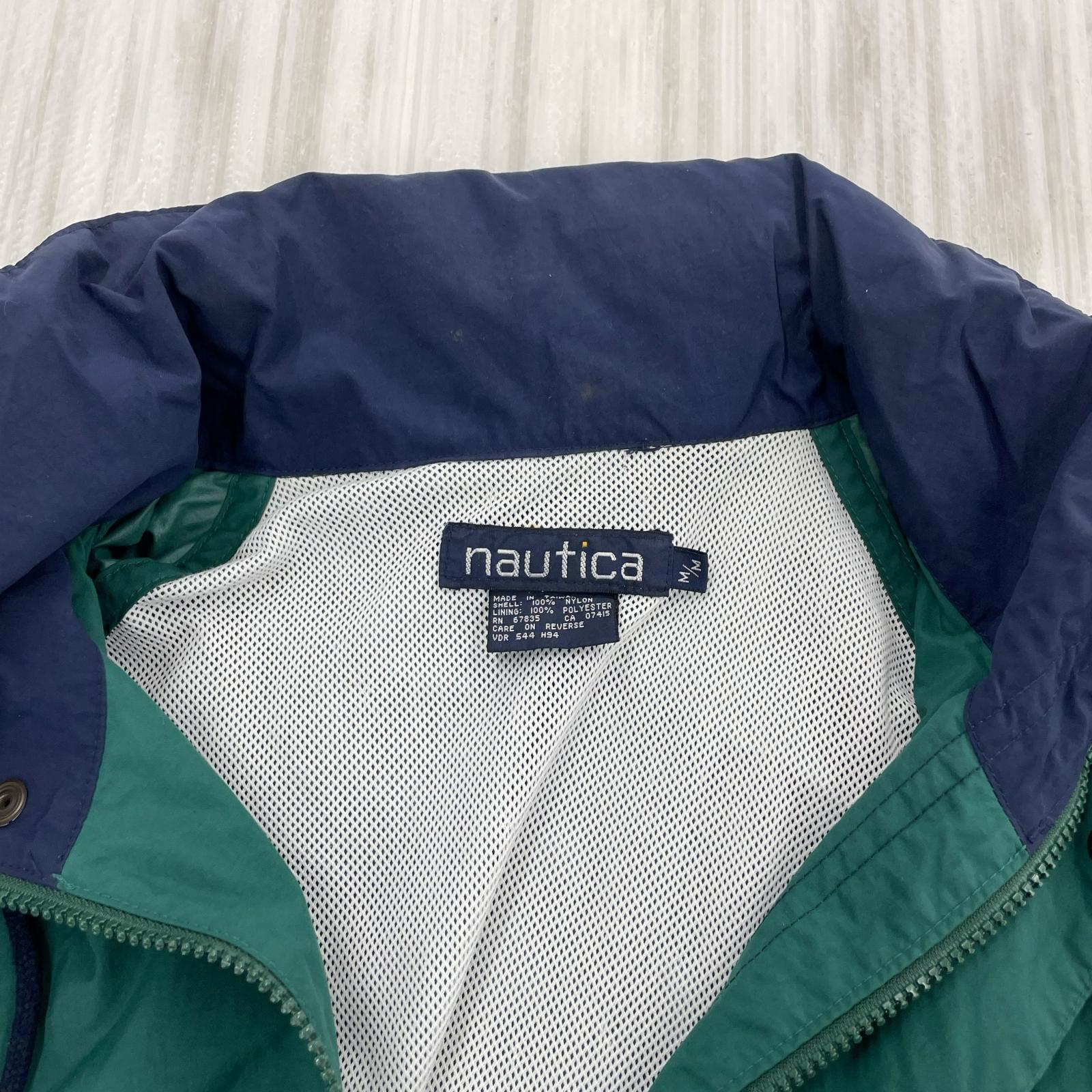 ジャケット NAUTICA 90s ナイロンジャケット 台湾製 M GRN M