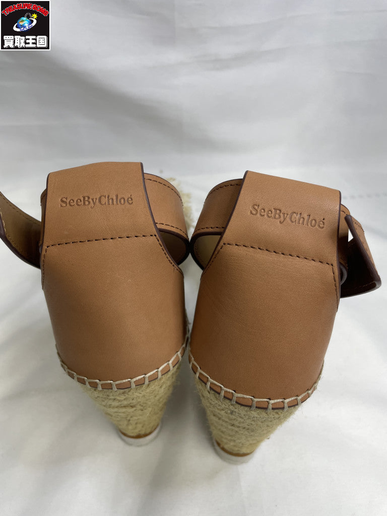 see by chloe SB28152 レザー切替サンダル 38