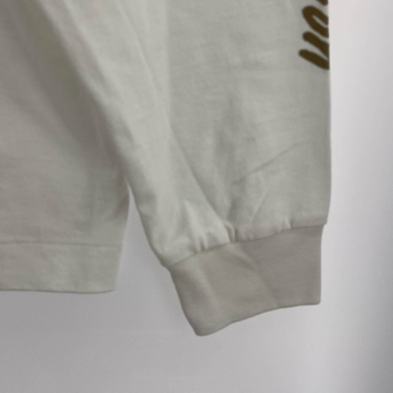 長袖Ｔシャツ プリントTee　white　XXL ホワイト