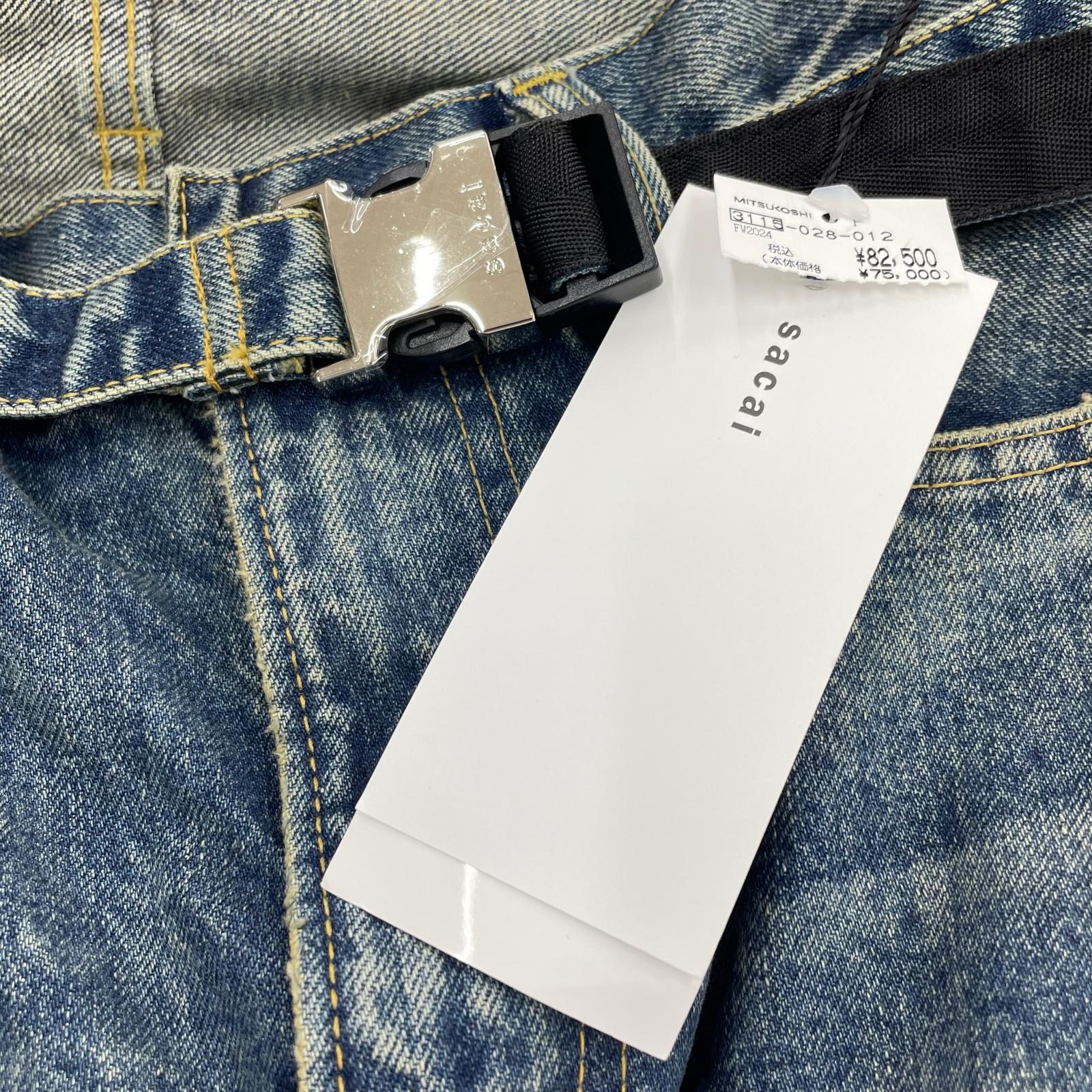 デニムパンツ Sacai BEYONDEXX Denim Pants 24-03522M (1) ブルー