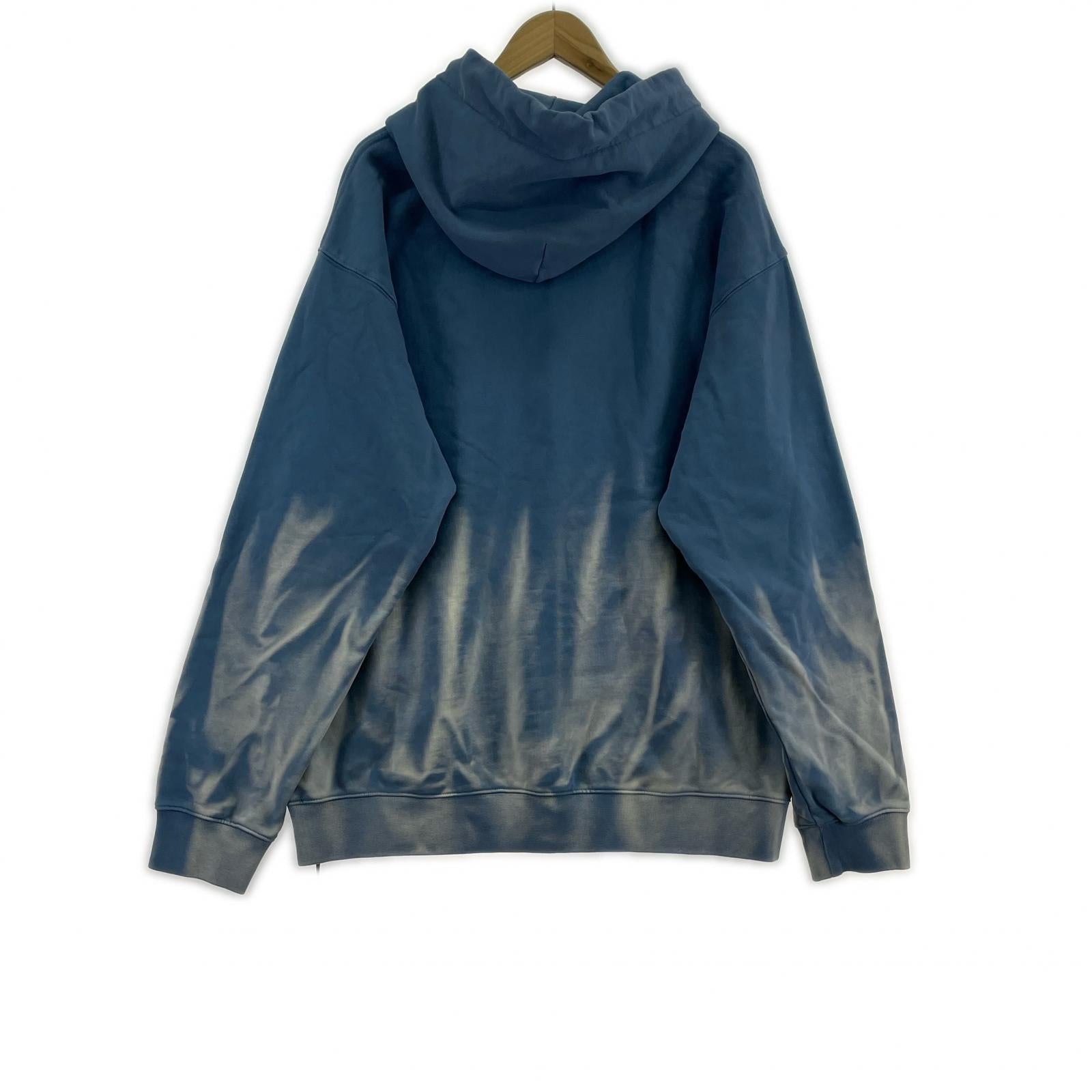 パーカー FenG CHen WANG FRENCH TERRY TIE-DYE HOODIE IN BLUE L ブルー