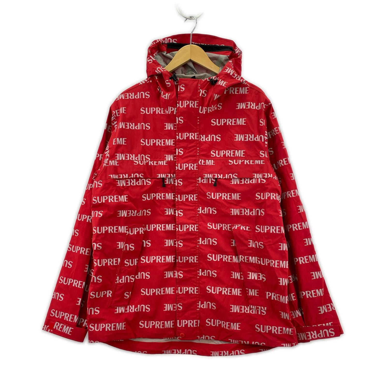 ジャケット 16FW Reflective Repeat Taped Seam Jacket L レッド