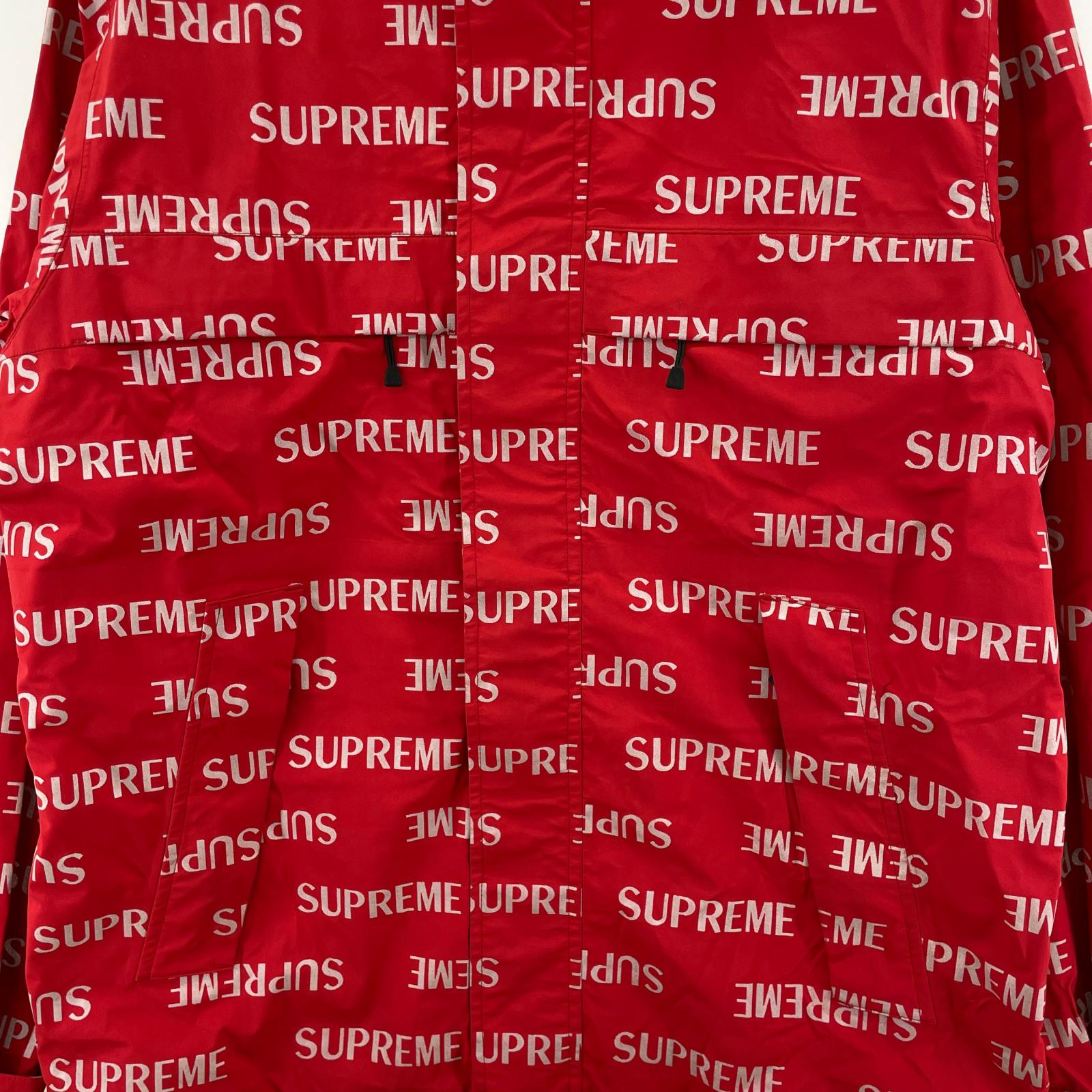 ジャケット 16FW Reflective Repeat Taped Seam Jacket L レッド