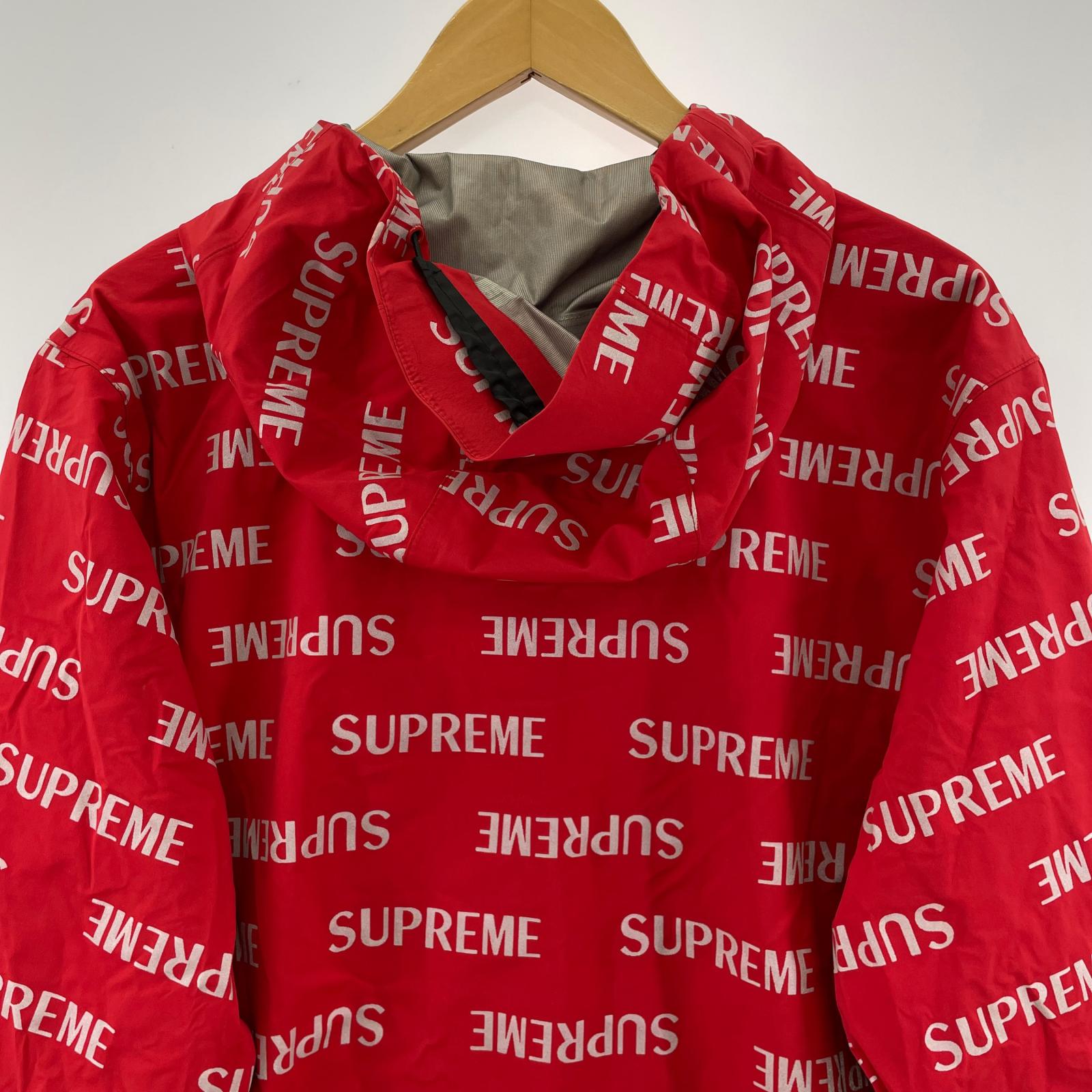 ジャケット 16FW Reflective Repeat Taped Seam Jacket L レッド
