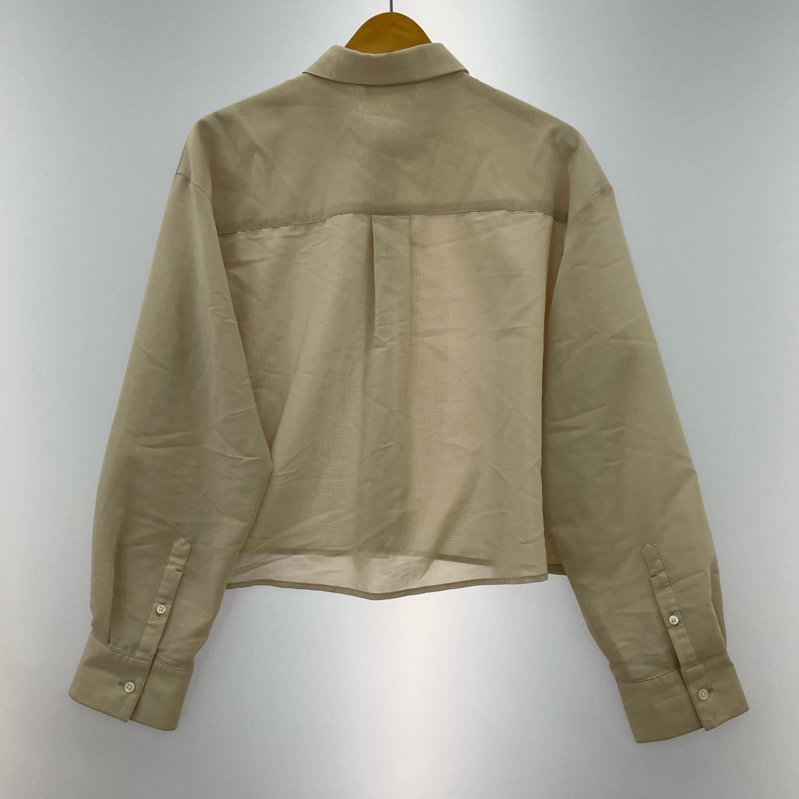 長袖シャツ MIESROHE 25SS シアークロップド ベージュ ベージュ
