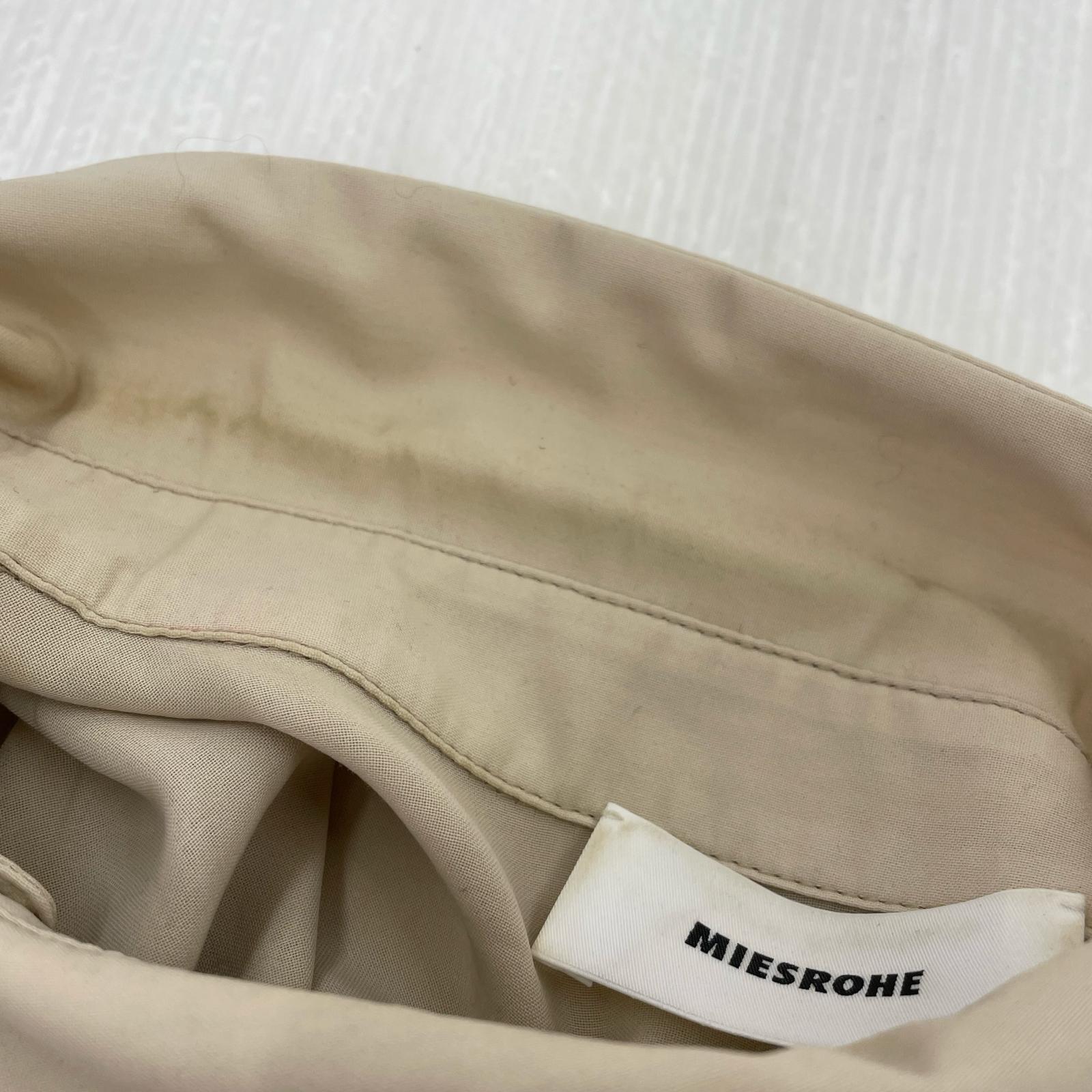 長袖シャツ MIESROHE 25SS シアークロップド ベージュ ベージュ