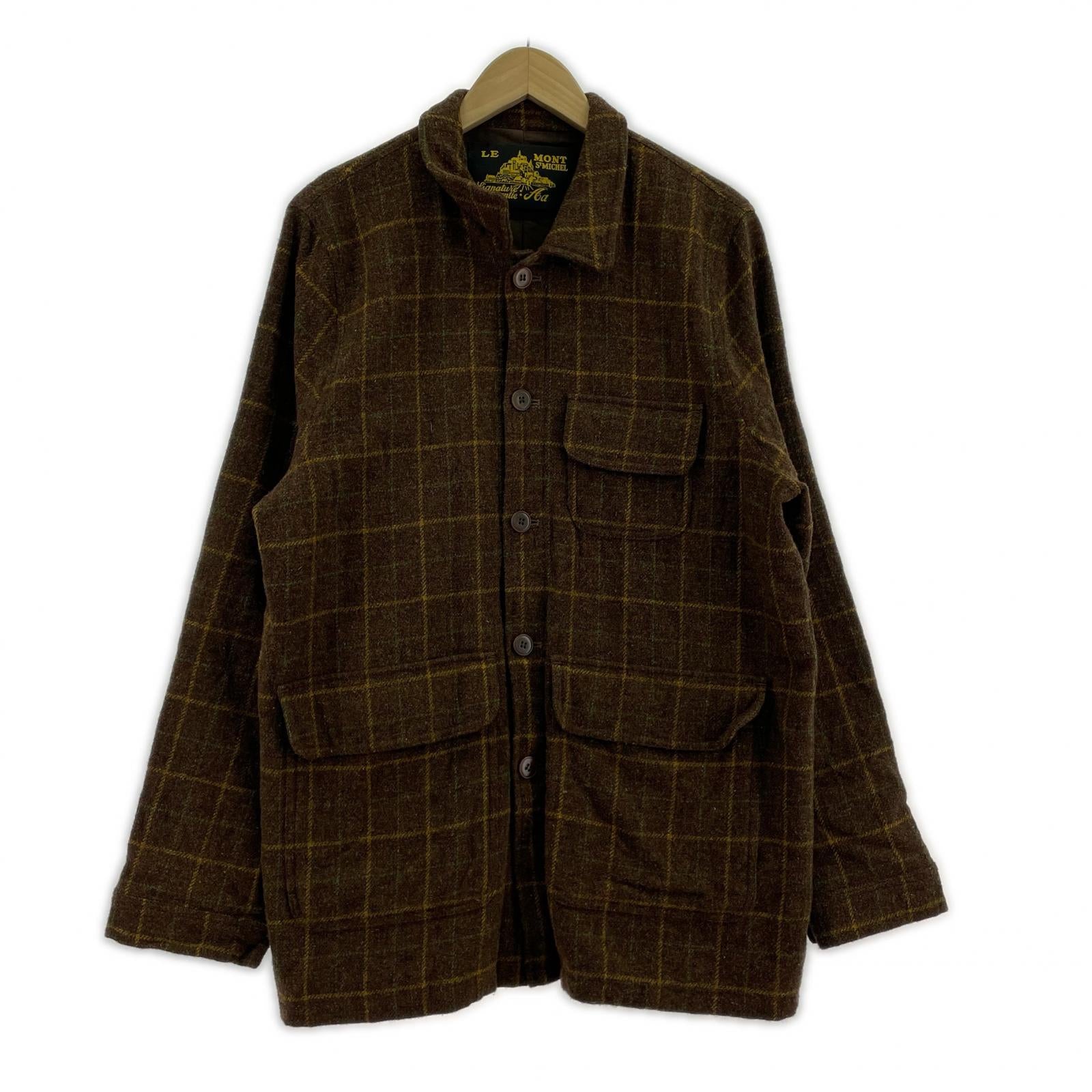 ジャケット le mont saint michel 復刻 ウールジャケット (50) 茶 50 ブラウン