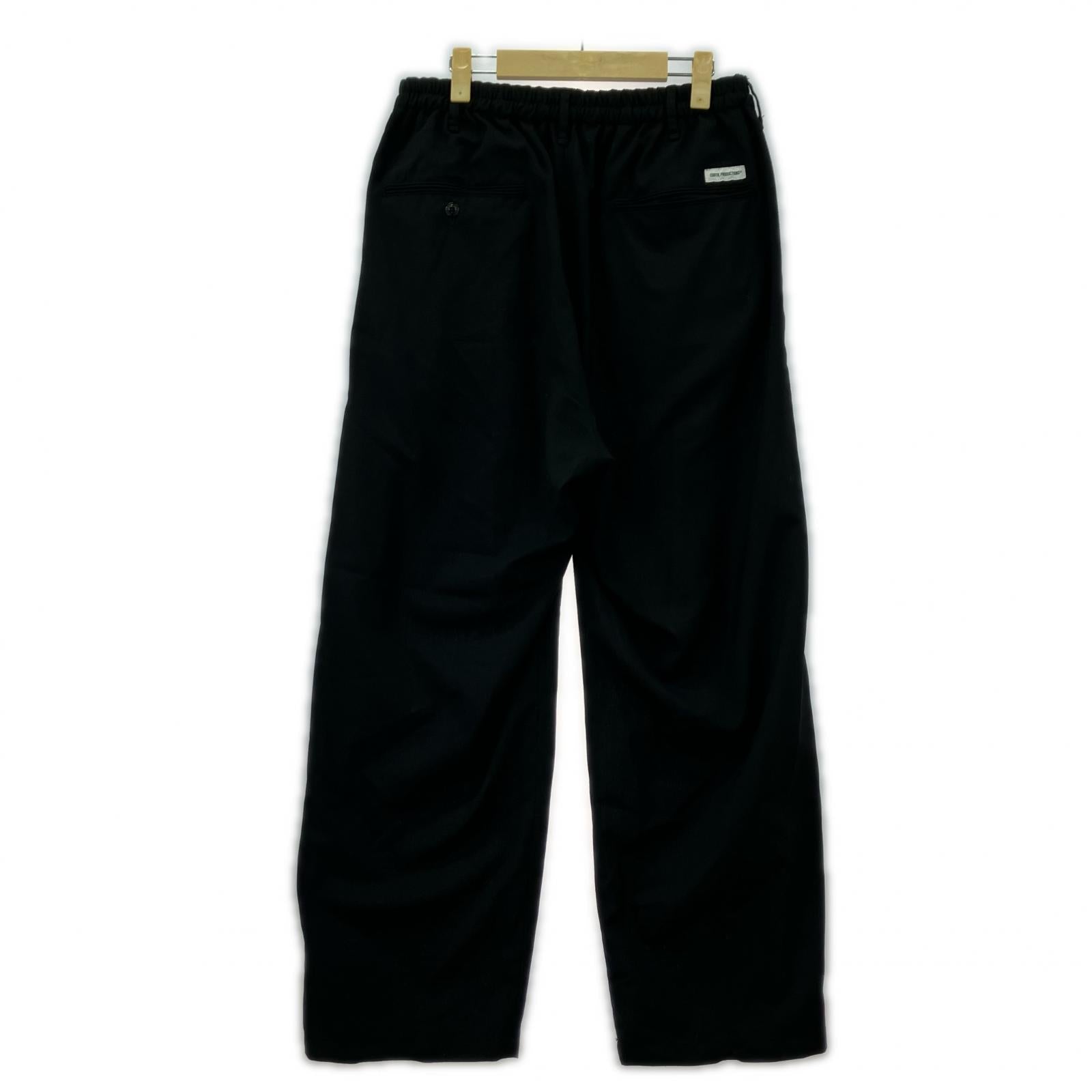 パンツ COMBATWOOL TWILL 2TUCK TROUSERS S ブラック