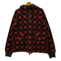 ジャケット RRL チェック柄 フリースアノラックパーカー L レッド L レッド