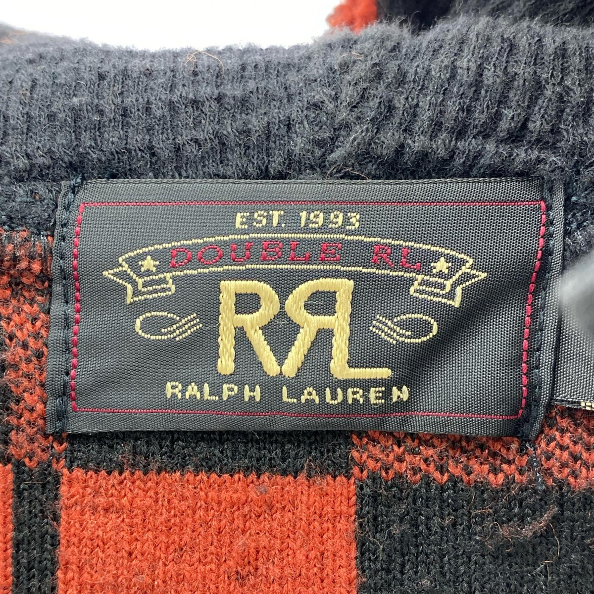 ジャケット RRL チェック柄 フリースアノラックパーカー L レッド L レッド