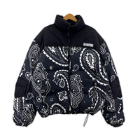 ダウンジャケット BANDANA DOWN JACKET　黒 ブラック
