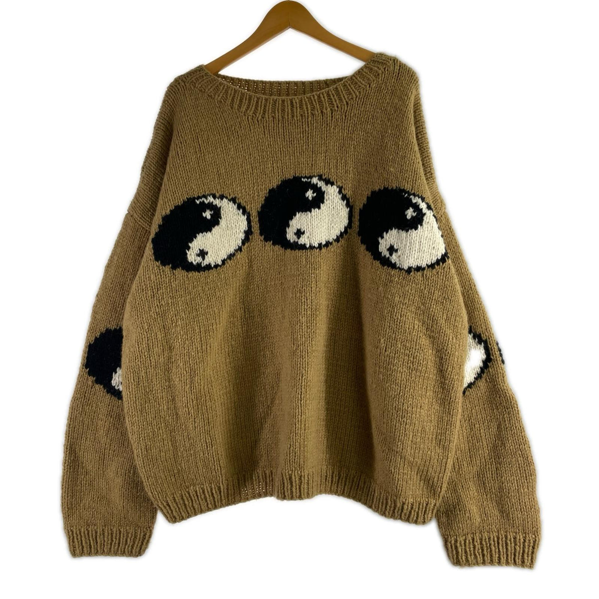 ニット Mcmachan Woolen ウール陰陽ニット 茶 ブラウン