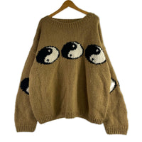 ニット Mcmachan Woolen ウール陰陽ニット 茶 ブラウン