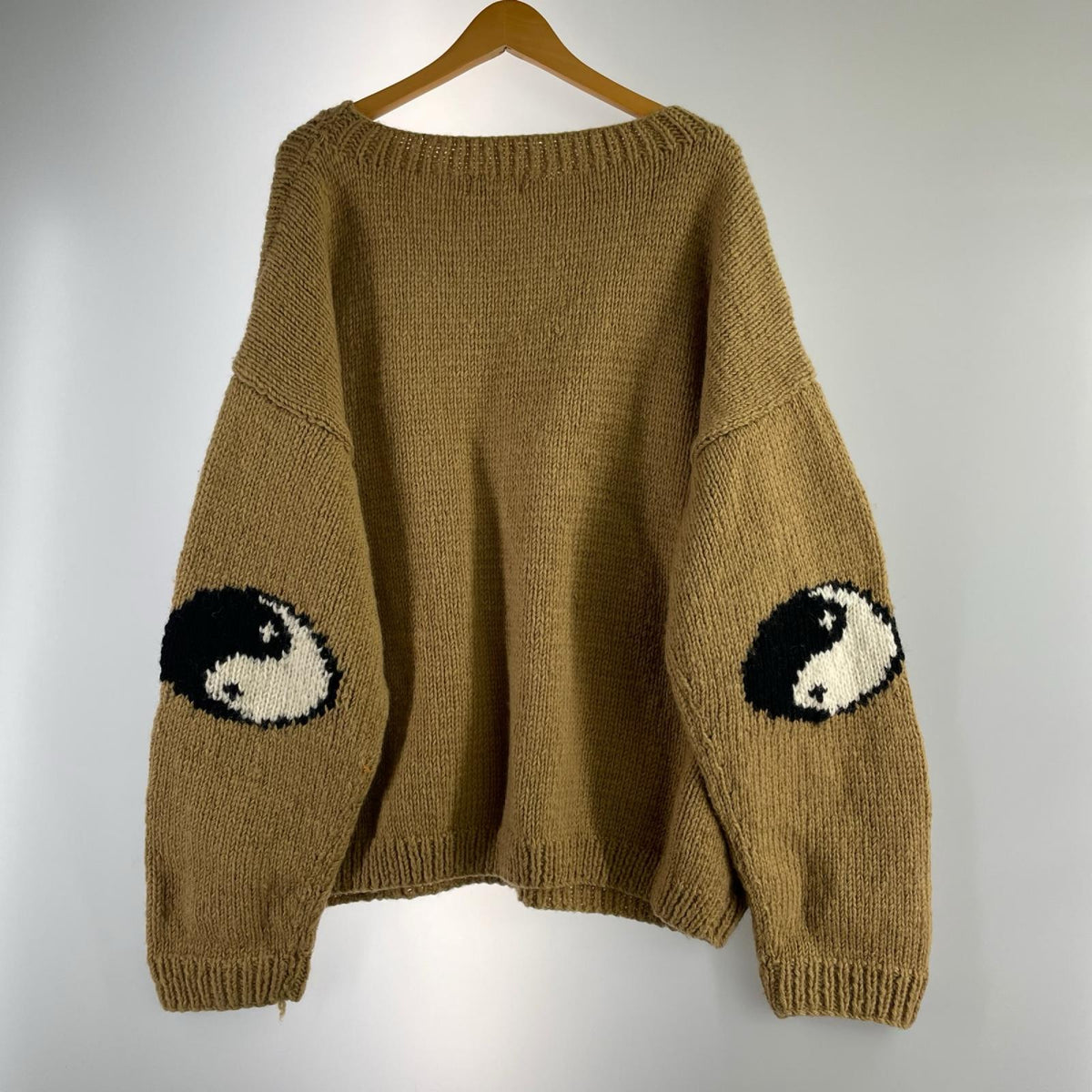 ニット Mcmachan Woolen ウール陰陽ニット 茶 ブラウン
